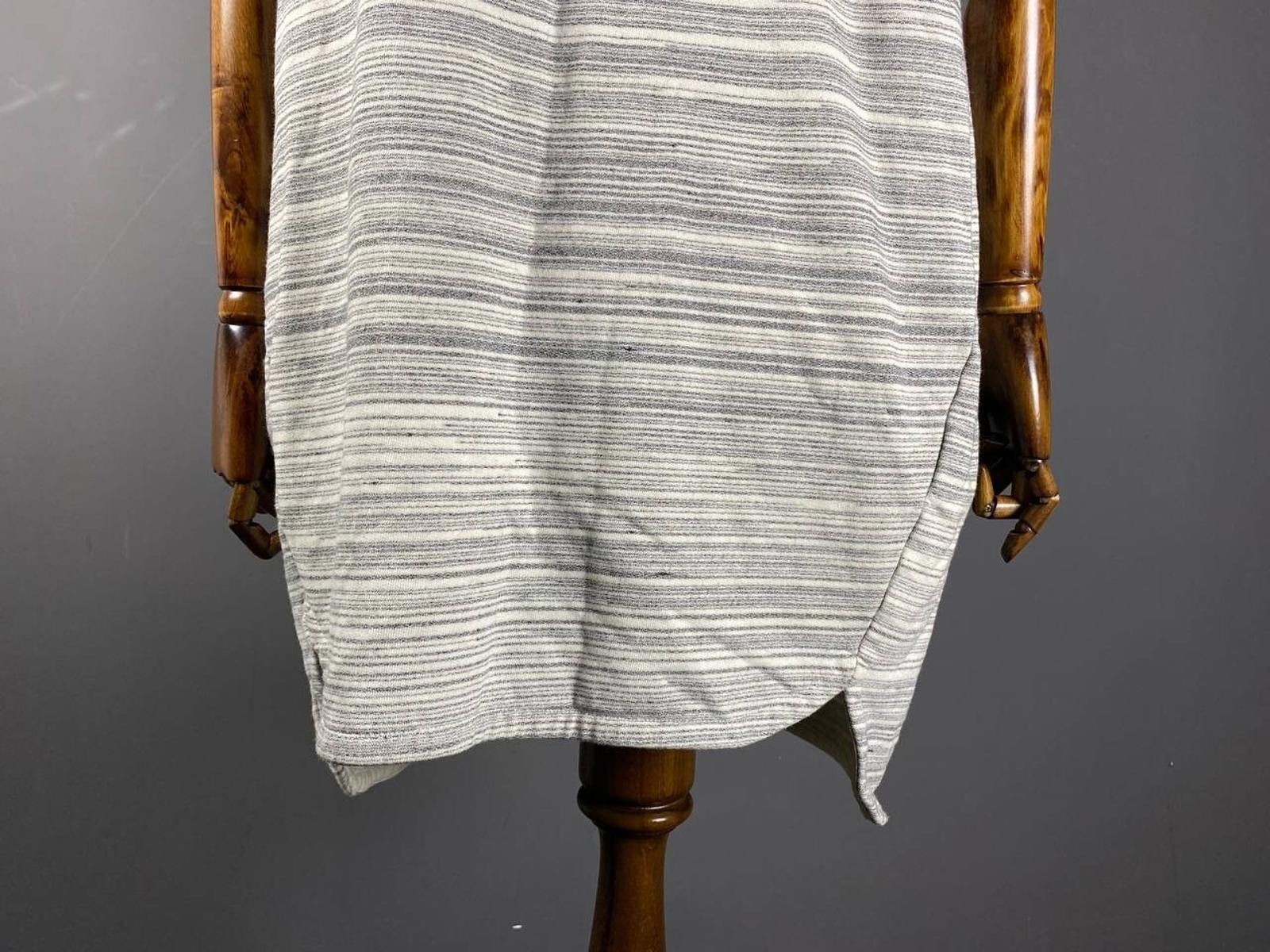 Designer Toast Gray Stripe Relaxed Sweater Midi Dress Size 10 Size XS / US 0-2 / IT 36-38 - 8 Thumbnail