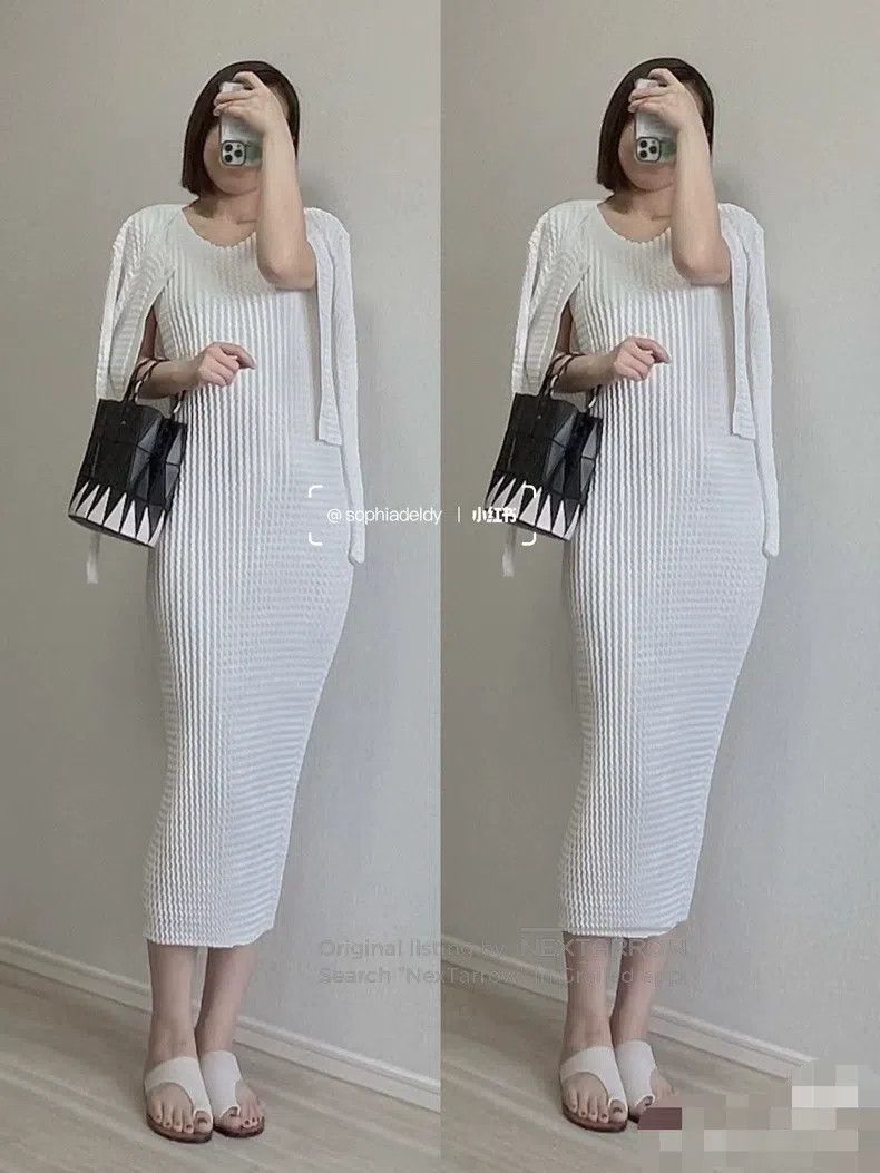 Issey Miyake Issey Miyake White Bubble Dress Size M / US 6-8 / IT 42-44 - 1 Thumbnail