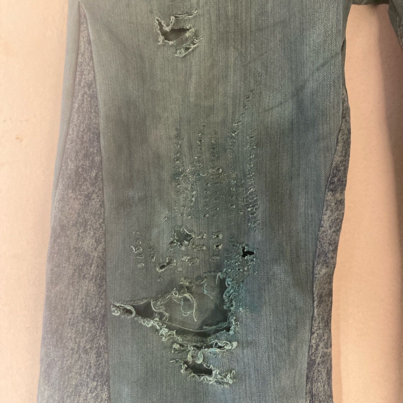 Tornado Mart Distressed Moto Flares Size US 38 / EU 54 - 2 Thumbnail