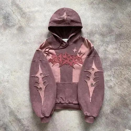 Other Mayuko x Riho Y2k Gothic Fashion Star Patch Hoodie Size US XXL / EU 58 / 5 - 1 Thumbnail