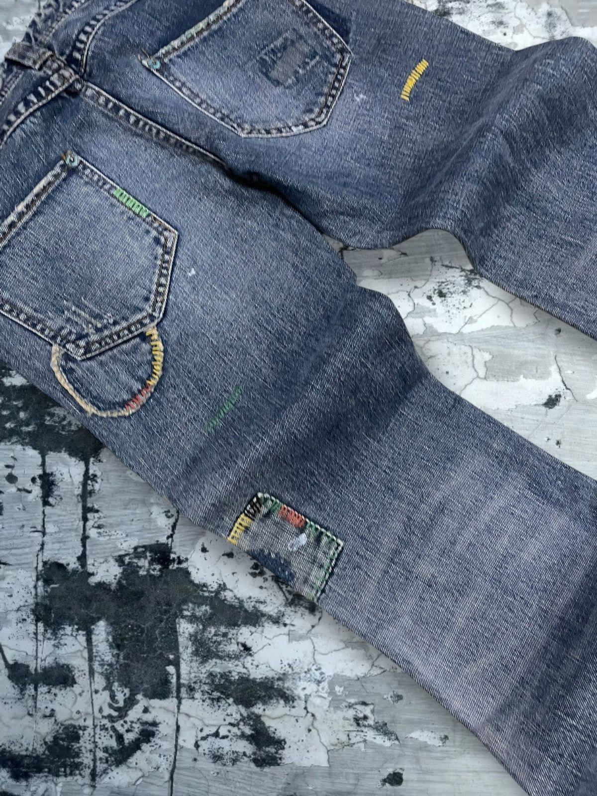Tornado Mart Vintate Og 1990s Japan Designer Back Number Boro Distressed Size US 30 / EU 46 - 17 Thumbnail