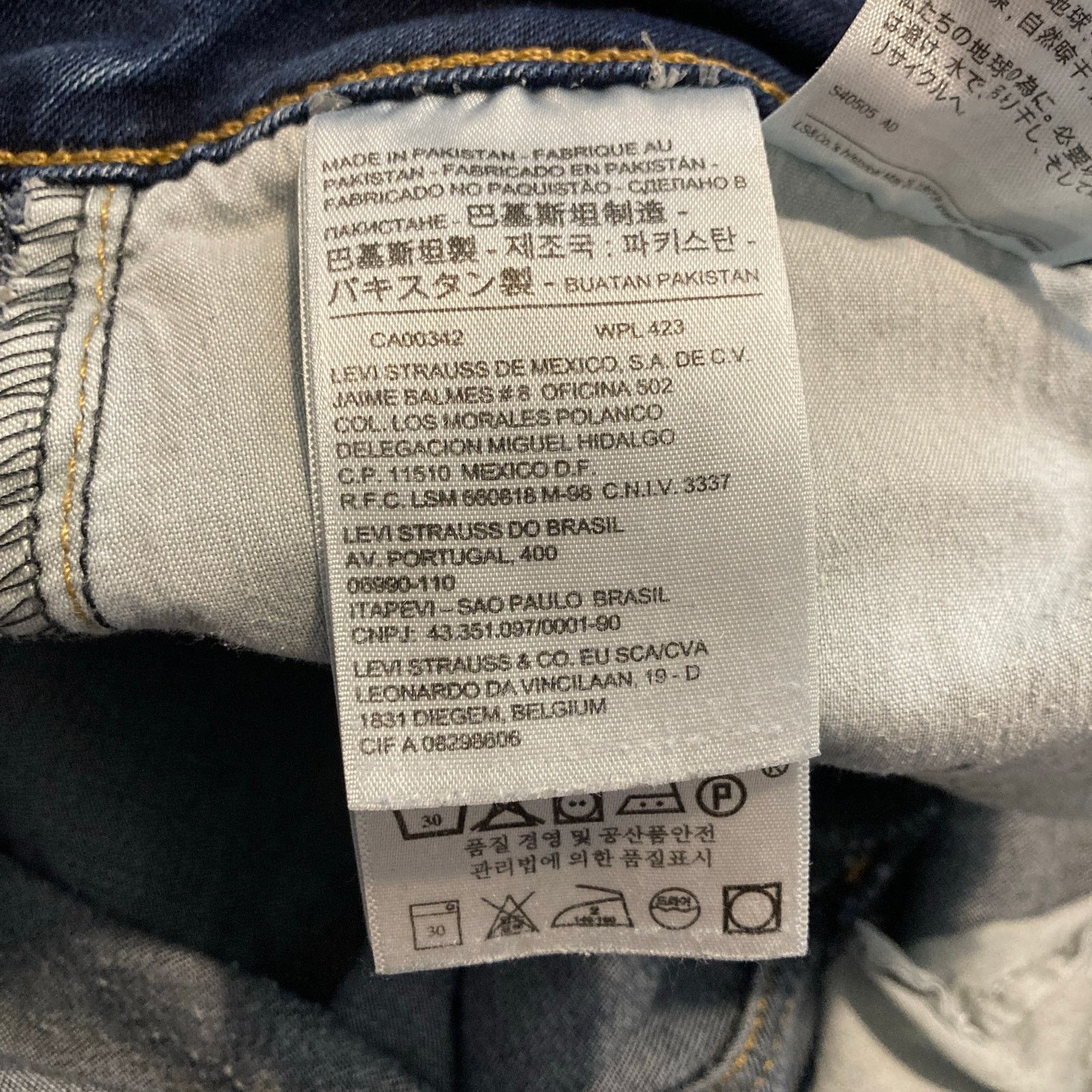 Levi's Levi’s 712 Slim Straight Leg Mid Rise Blue Denim Jeans Pants Size 29" - 10 Thumbnail