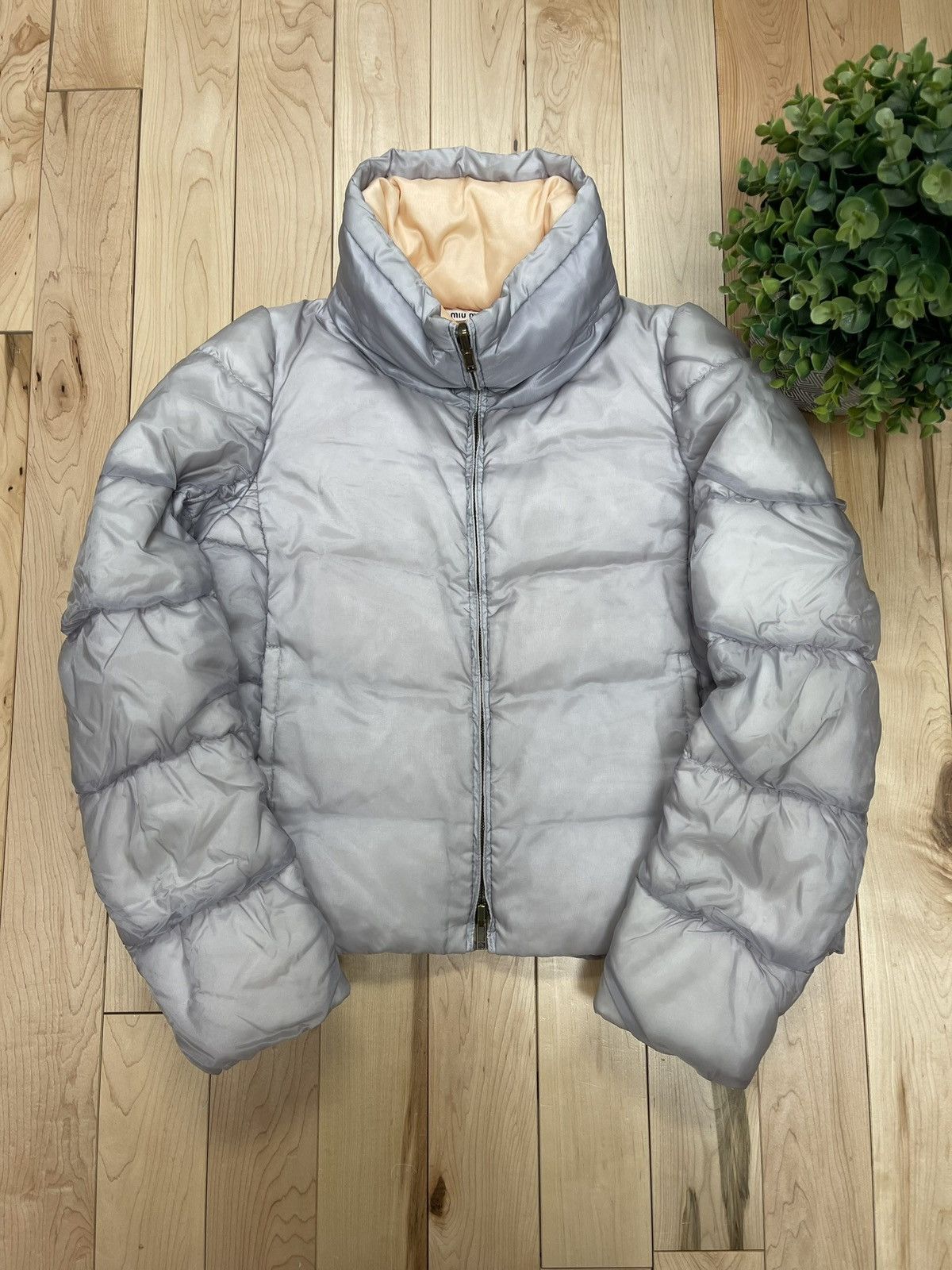 image of Aw2009 Miu Miu Reversible ‘Lavender’ Puffer Jacket, Men's (Size Medium)