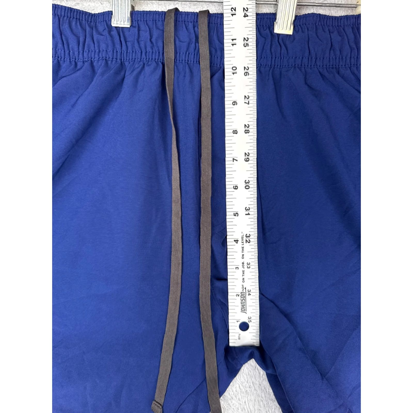 Vintage VINTAGE is not applicable; RBX Shorts Mens Large Blue X-Dri 100% Polyester Sweat Gym Run Running Drawstring Size US 33 - 7 Thumbnail