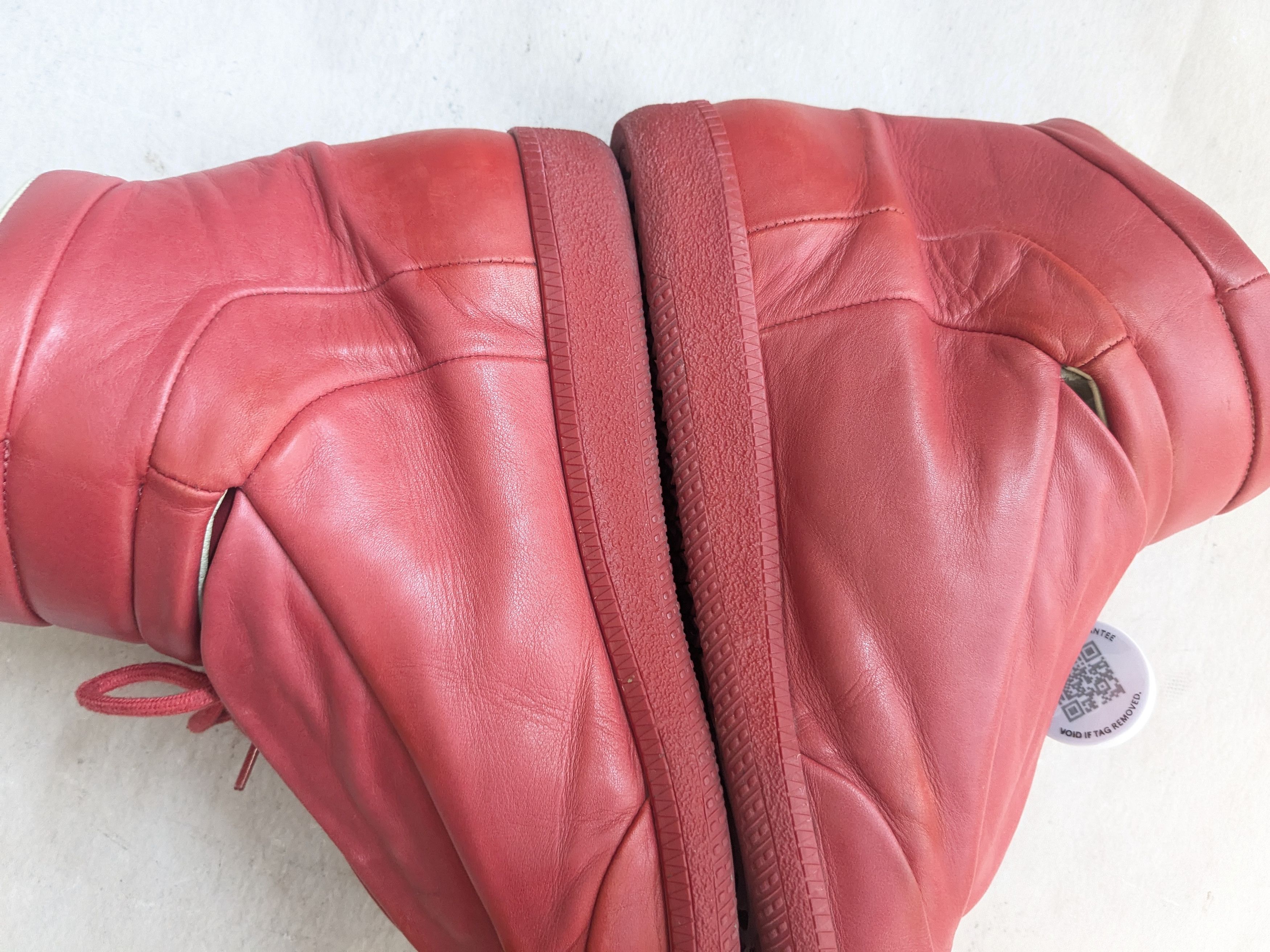 Maison Margiela Maison Margiela Future Red High Tops 9 42 Leather Size US 9 / EU 42 - 12 Thumbnail