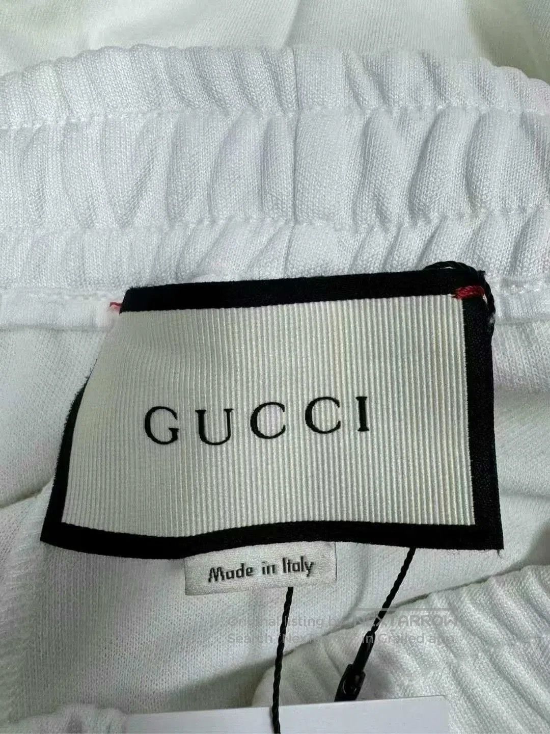 Gucci gucci embroidered logo shorts in white. Size US 28 / EU 44 - 4 Thumbnail