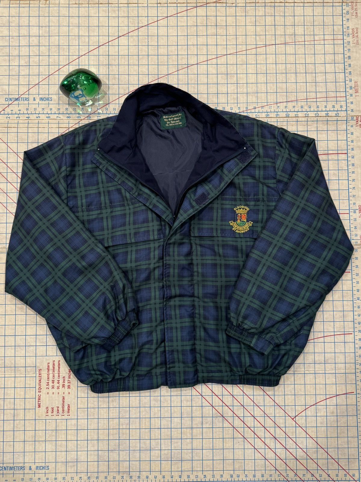 Vintage Vintage St Andrews Old Course Full Zip Black Watch Tartan Size US L / EU 52-54 / 3 - 4 Thumbnail