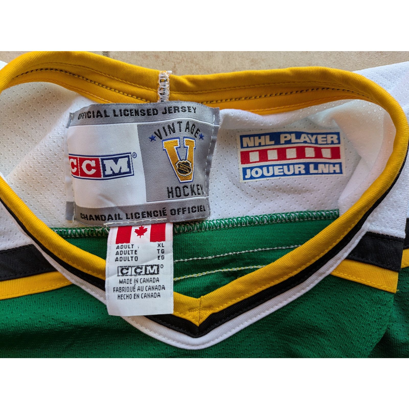 Ccm × NHL MODANO #9 Minnesota North Stars CCM Vintage XL green hockey Size US XL / EU 56 / 4 - 8 Thumbnail