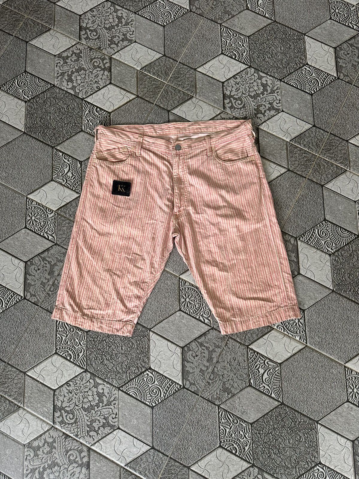 Evisu Vintage Evisu Shorts Pants Stripes Design Size US 36 / EU 52 - 2 Thumbnail