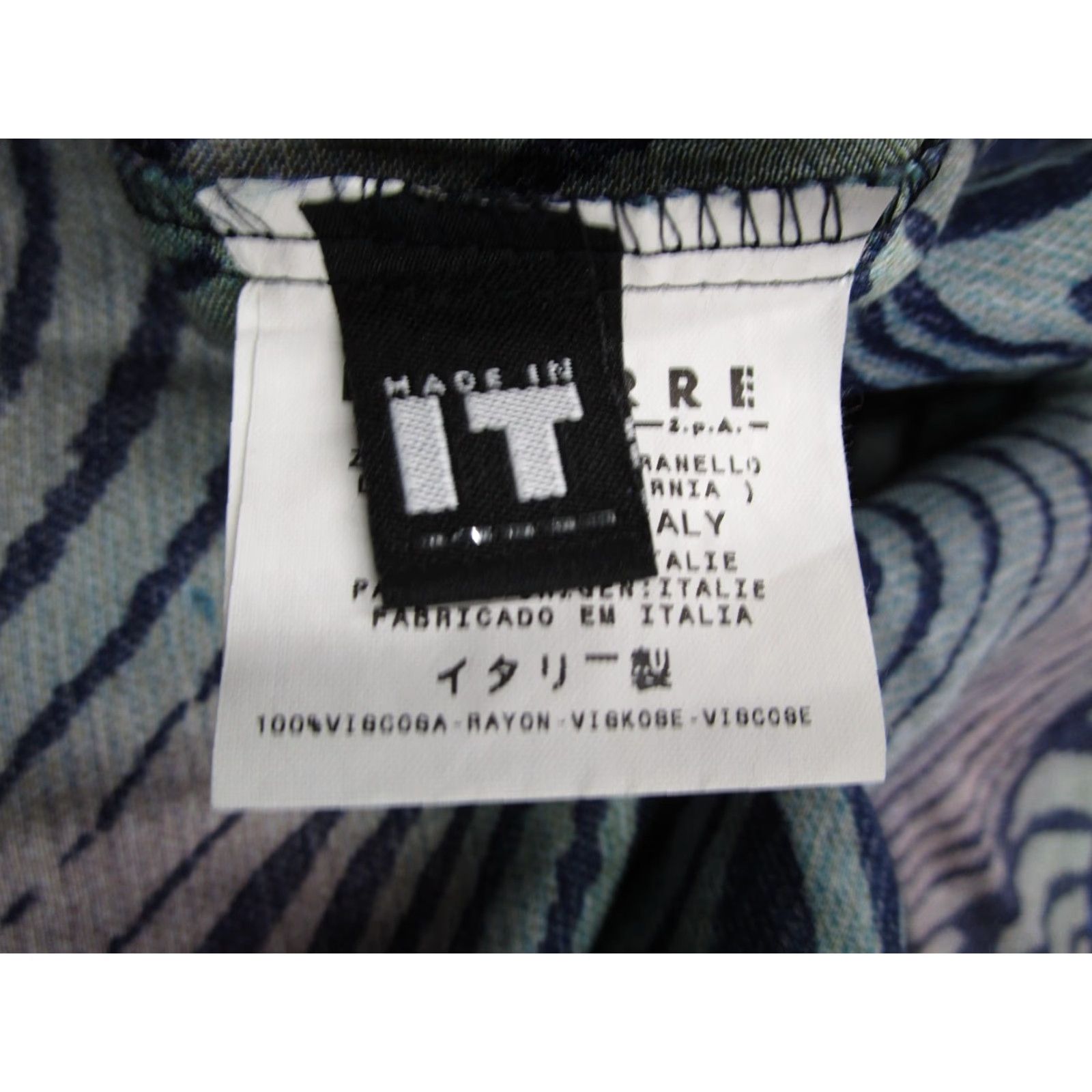 Versace Jeans Couture VINTAGE Versace Jeans Couture Shirt Men XL Blue Long Sleeve Button-Up Abstract Made Italy 90s 90s Floral Geometric Designer Mens Size US XL / EU 56 / 4 - 4 Thumbnail