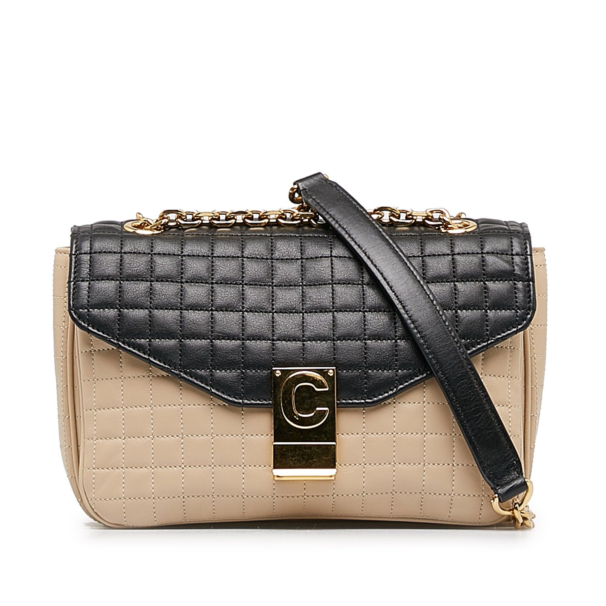 Celine Celine Medium Quilted C Crossbody Brown Size ONE SIZE - 1 Thumbnail