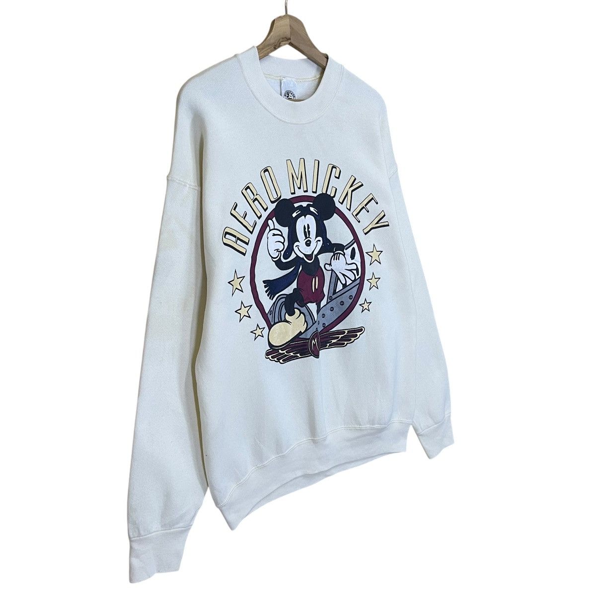 Cartoon Network × Mickey Mouse × Vintage Aero Mickey Mouse Big Logo Printed Crewneck Sweatshirt Size US M / EU 48-50 / 2 - 2 Thumbnail