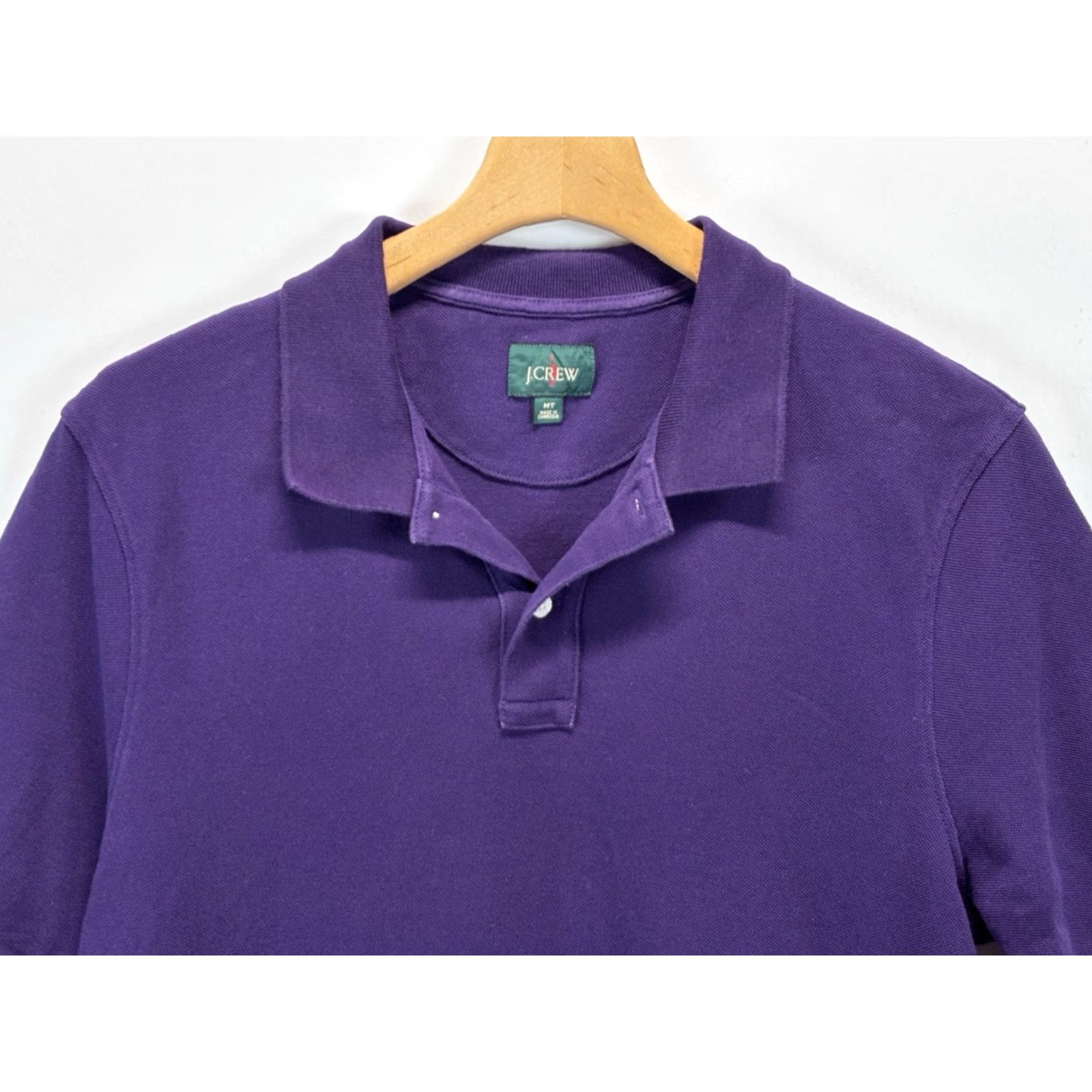 J.Crew VINTAGE J.Crew Oarsman Polo Shirt Men's Big & Tall Medium Purple Short Sleeve Size US M / EU 48-50 / 2 - 2 Thumbnail