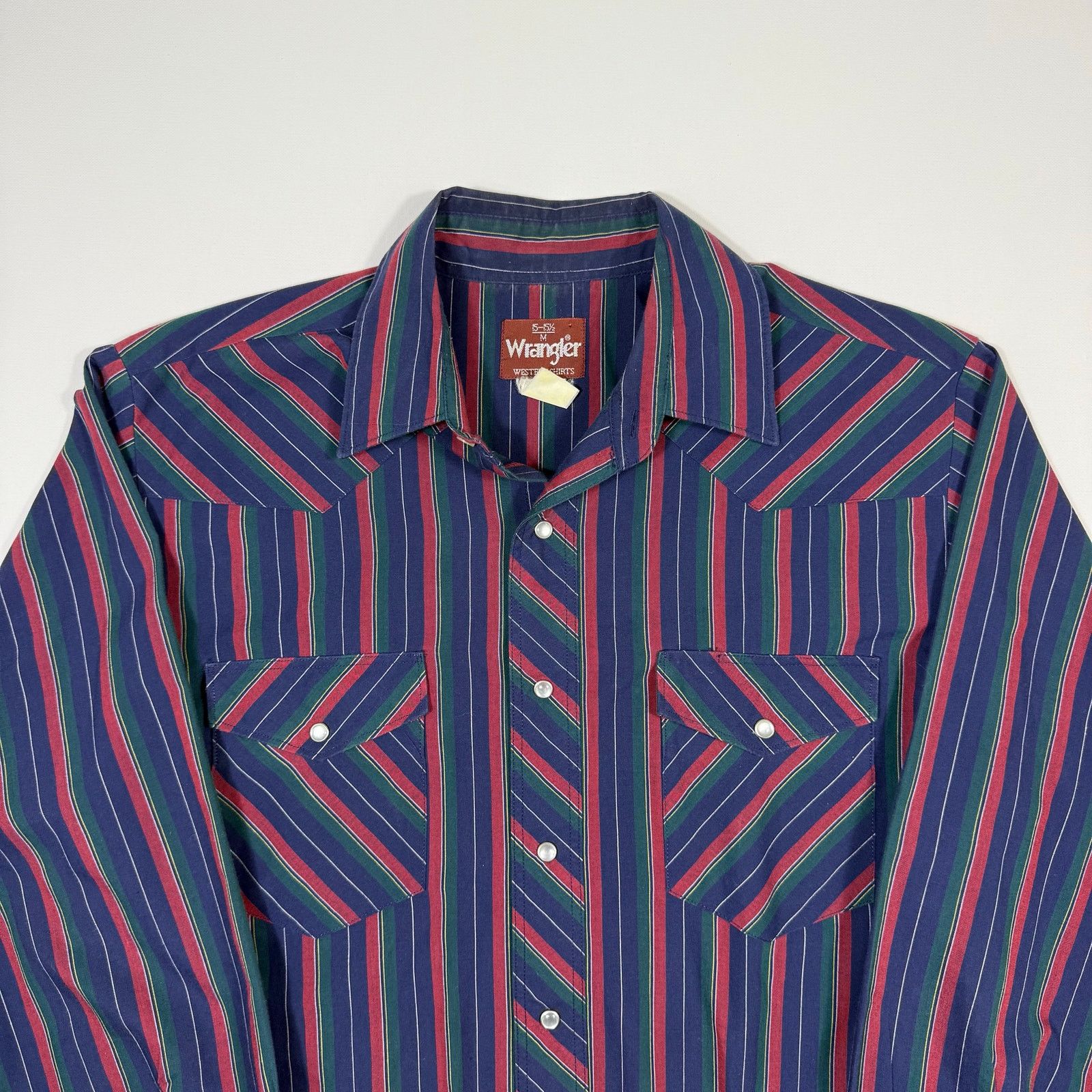 Wrangler Vintage Wrangler Striped Pearl Snap Western Shirt size M Size US M / EU 48-50 / 2 - 1 Thumbnail