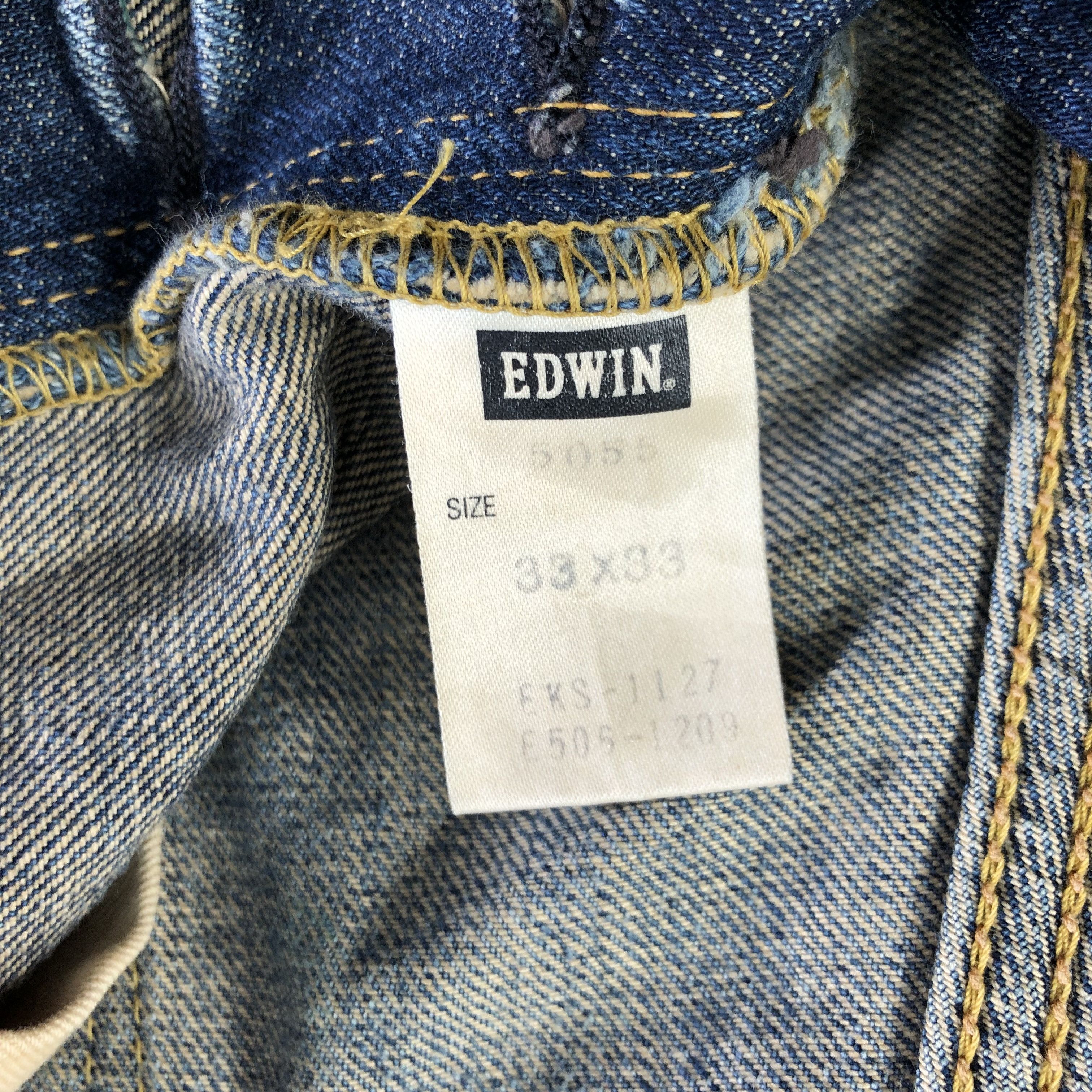 Edwin Vintage Blue Wash Edwin 505 Selvedge Jeans-JM3663 Size US 33 - 10 Thumbnail