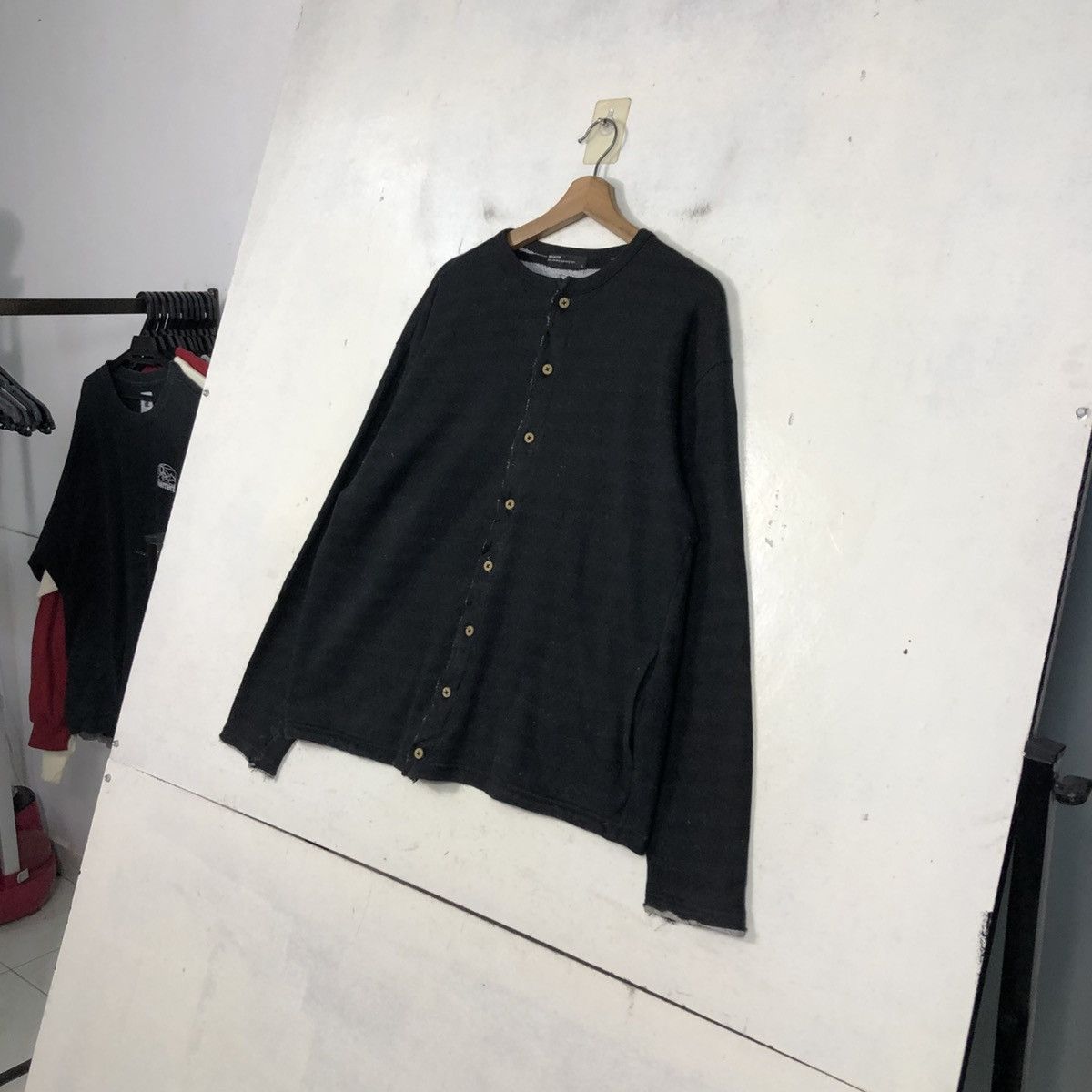 Issey Miyake 📌Vintage Snap Button Cardigan Moderm Blanket Striped Size US L / EU 52-54 / 3 - 4 Thumbnail