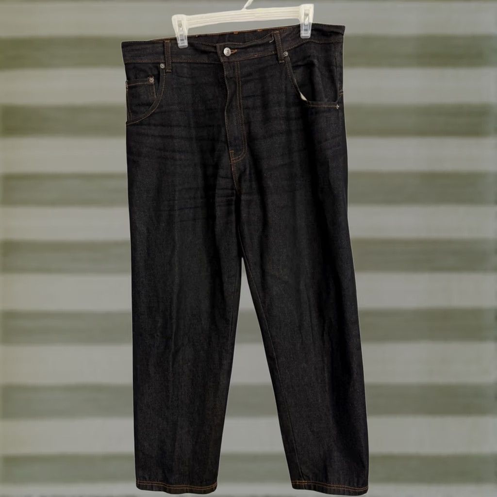 JNCO VINTAGE Joker Jeans Wide-Leg Baggy 90s Style Men 36x31 Black Inseam 31 Regular Size US 36 / EU 52 - 1 Thumbnail