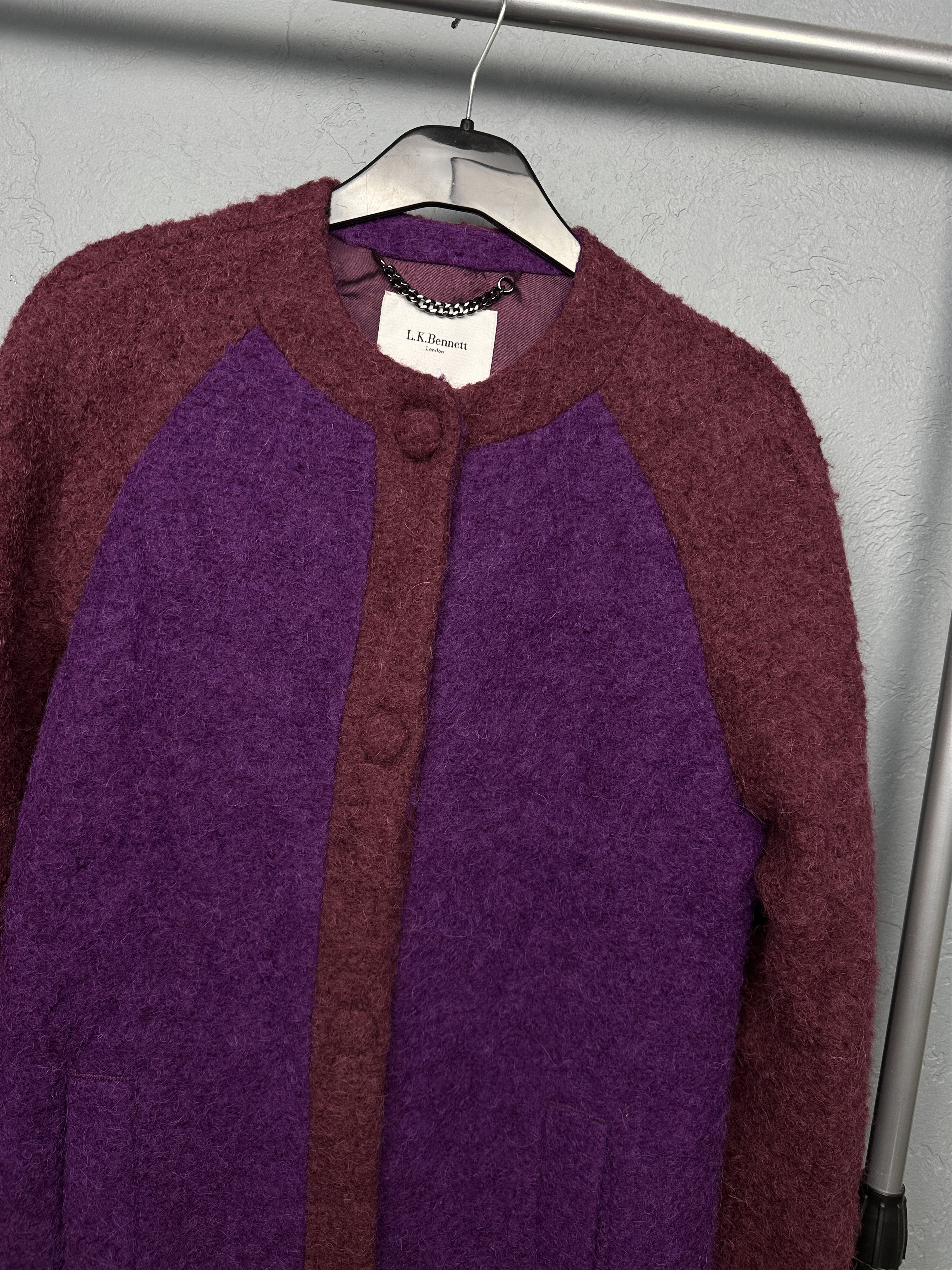 LK Bennett LK Bennett Womens Wool Coat Jacket Size M / US 6-8 / IT 42-44 - 2 Thumbnail