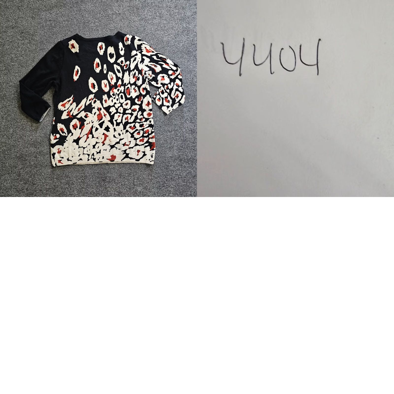 Talbots Talbots Sweater Top Women Petite Medium Black Leopard 3/4 Sleeve Pullover Knit Lightweight Career Block Color Black Womens Size M / US 6-8 / IT 42-44 - 8 Thumbnail