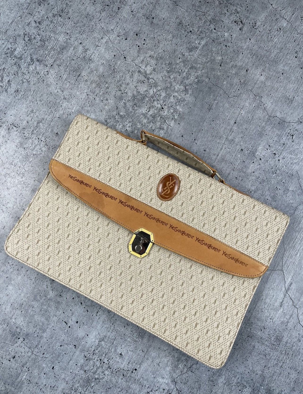Vintage × Yves Saint Laurent Yves Saint Laurent bag hand/Document holder 80s Size ONE SIZE - 2 Thumbnail
