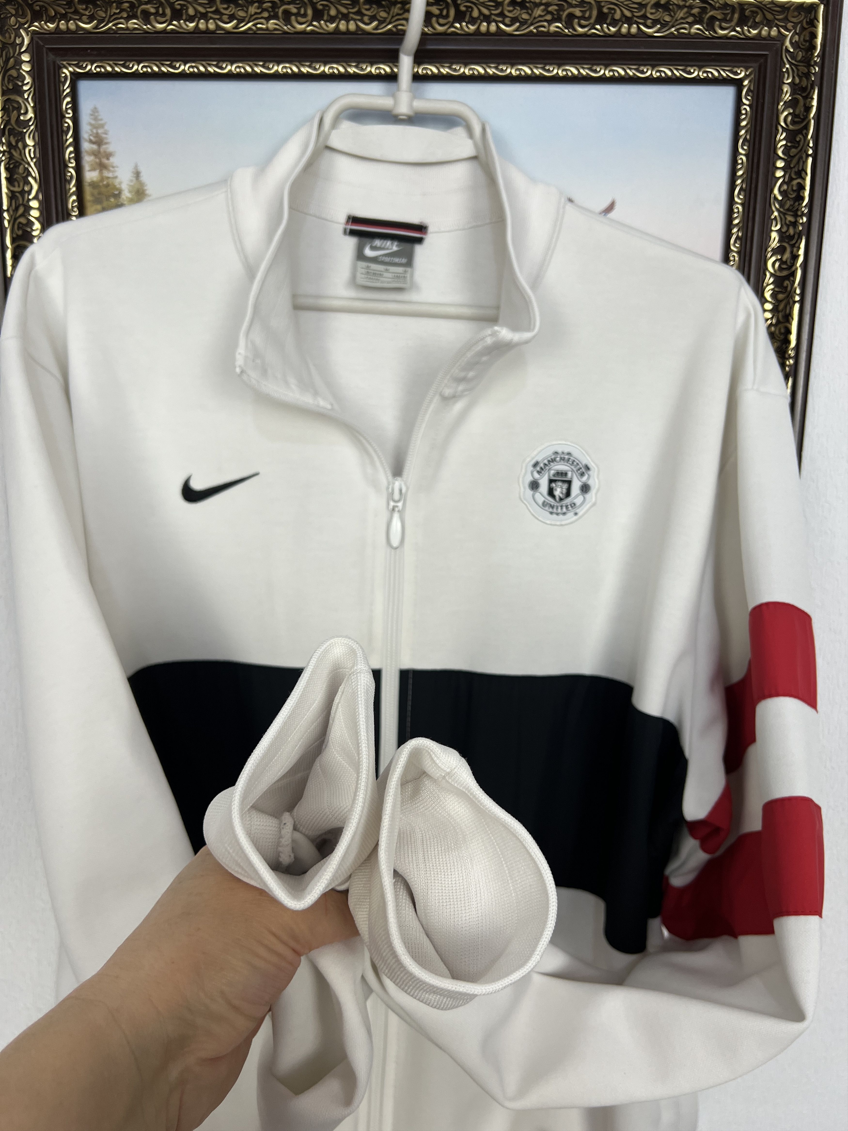 Nike Vintage Manchester United Football Jacket Soccer Track Top Size US M / EU 48-50 / 2 - 7 Thumbnail