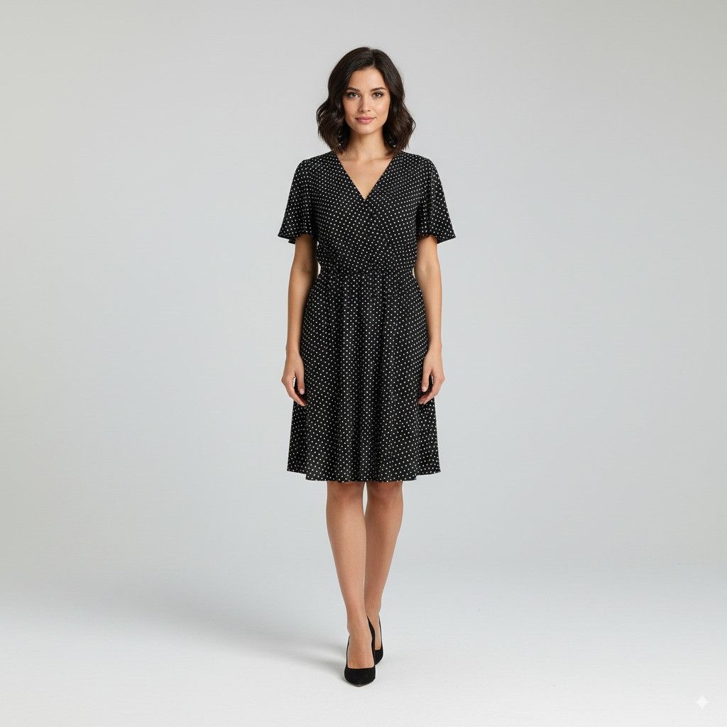 Vintage Monteau Los Angeles Women L (M) Mini Dress Black 7918 Size L / US 10 / IT 46 - 1 Thumbnail