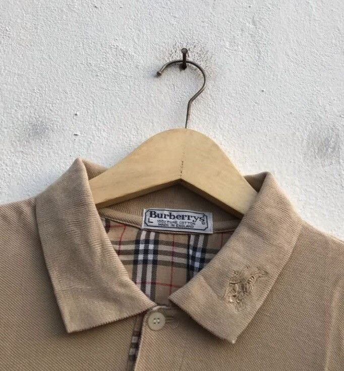 Burberry × Vintage Burberrys Long Sleeve Polos Size US L / EU 52-54 / 3 - 2 Thumbnail