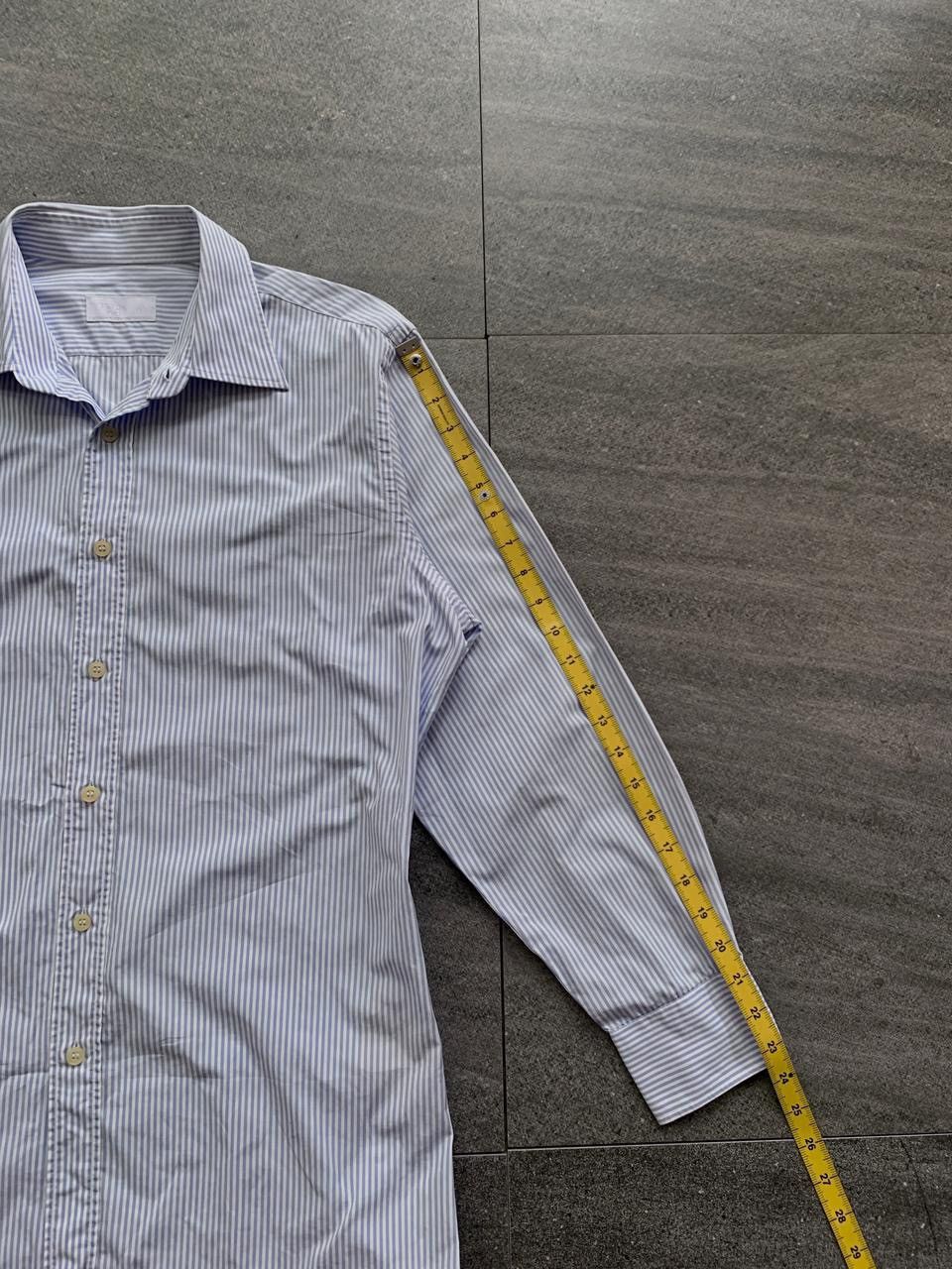 Prada FREE TAX! Striped Slim Ls Shirt Size US L / EU 52-54 / 3 - 9 Thumbnail