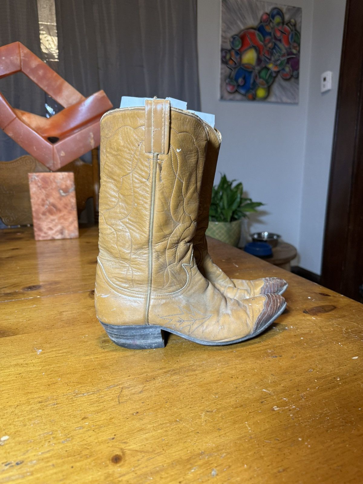Tony Lama × Vintage Women’s Vintage Tony Lama Cowboy Boots Sz 6.5 A Size US 6.5 / IT 36.5 - 1 Thumbnail