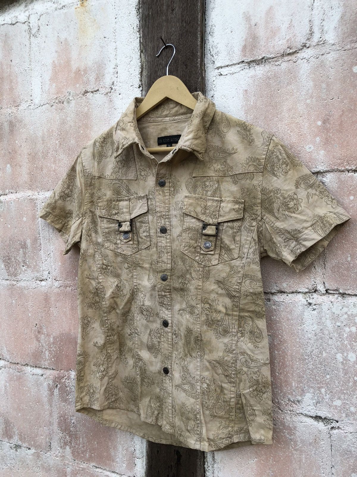 In The Attic In The Attic Paisley Design Shirt Button up Size M / US 6-8 / IT 42-44 - 3 Thumbnail