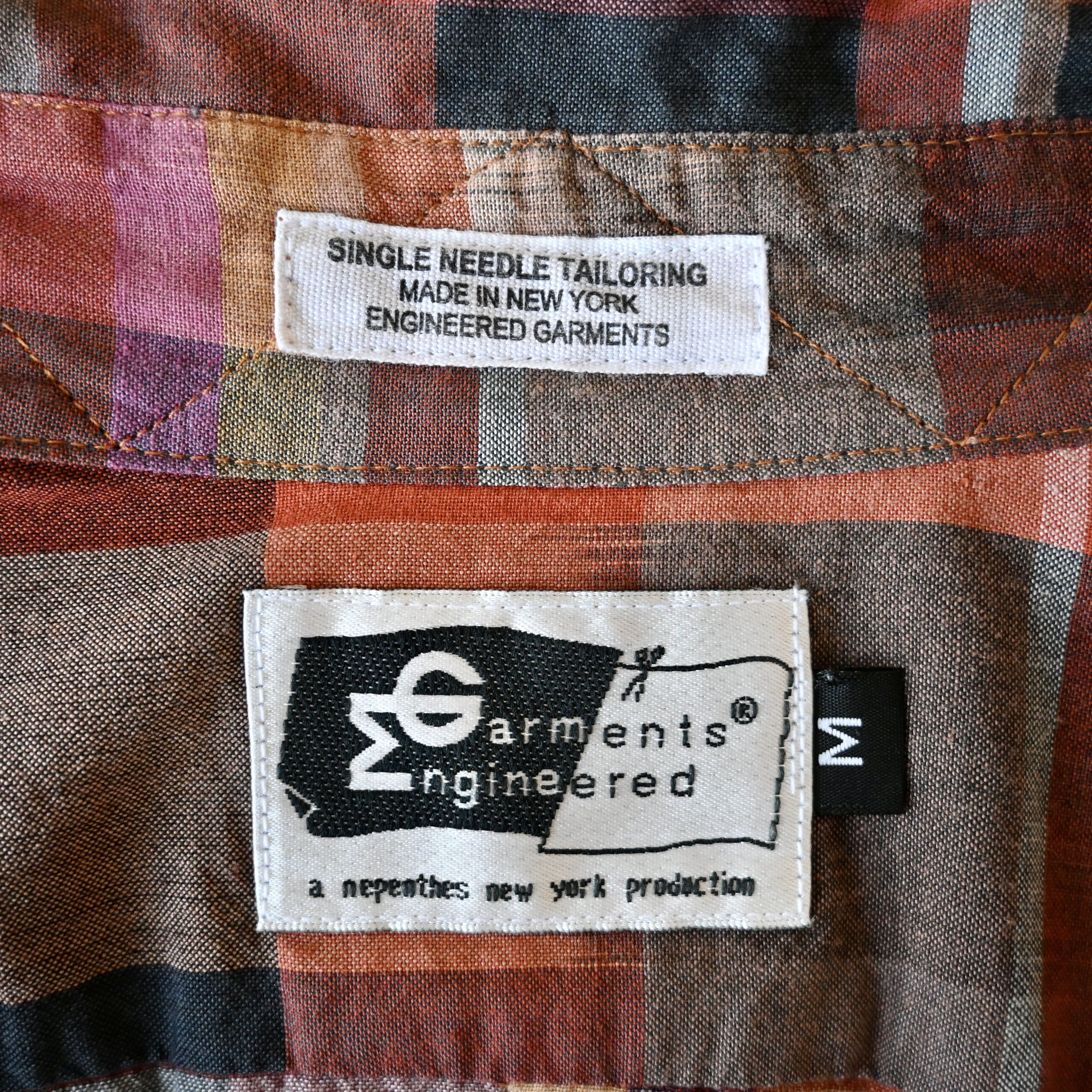Engineered Garments MINT, Engineered Garments "19th Century Shirt" ikat plaid Size US M / EU 48-50 / 2 - 21 Thumbnail