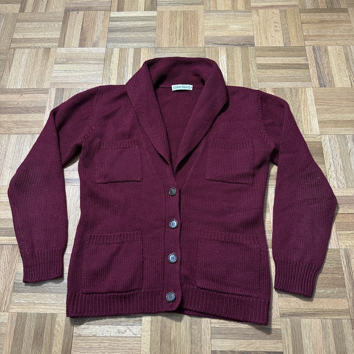 Calvin Klein Vintage Calvin Klein wool cardigan sweater Size US M / EU 48-50 / 2 - 1 Thumbnail