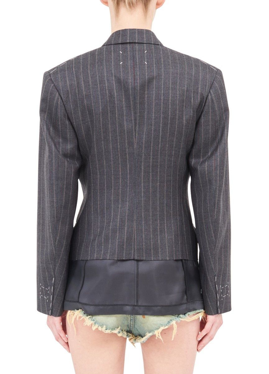 Maison Margiela o1y0625 Blazer in Gray/Black Size XS / US 0-2 / IT 36-38 - 6 Thumbnail