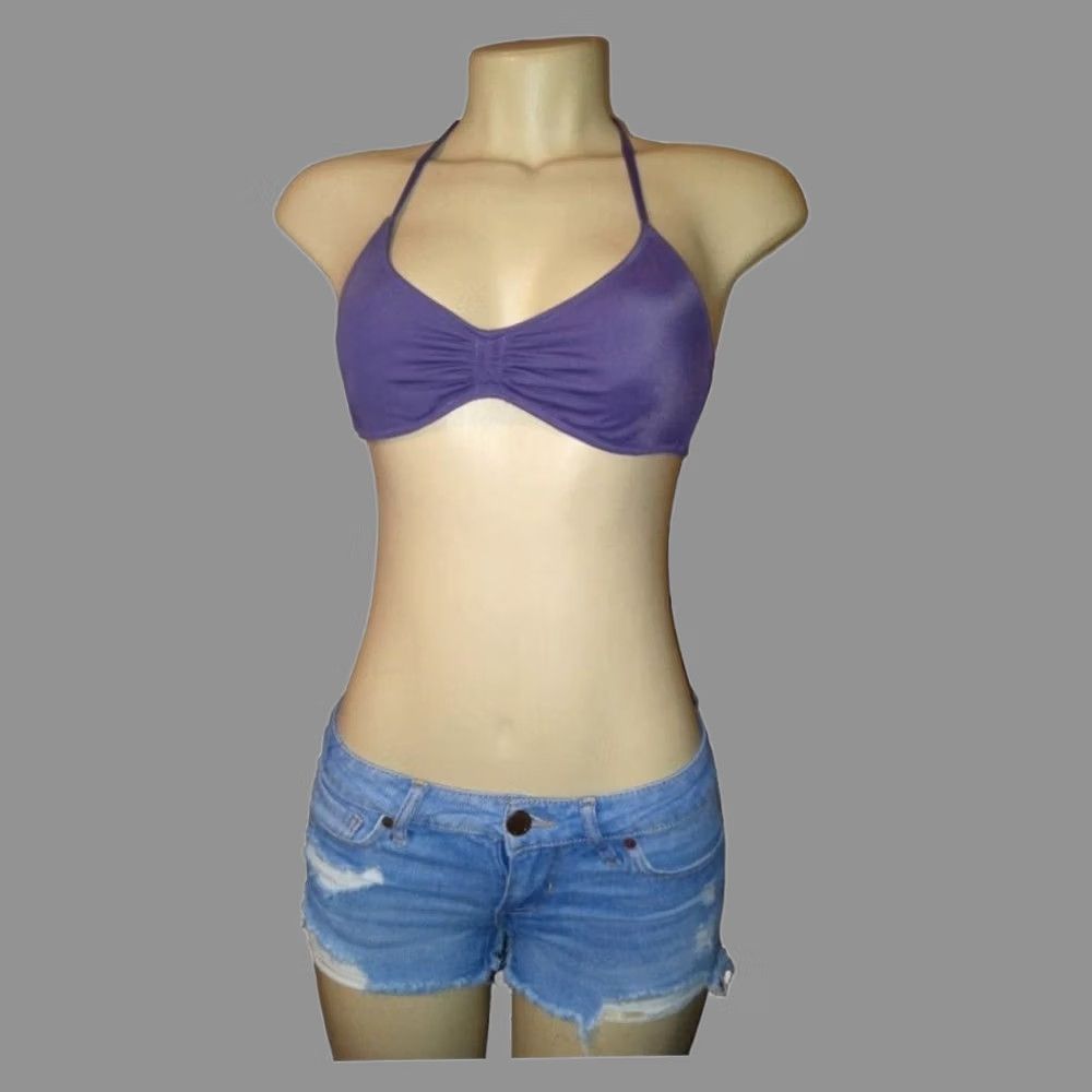 Victoria's Secret Victoria's Secret Bikini Top S Women Purple Victorian Secret Black? Size ONE SIZE - 1 Thumbnail