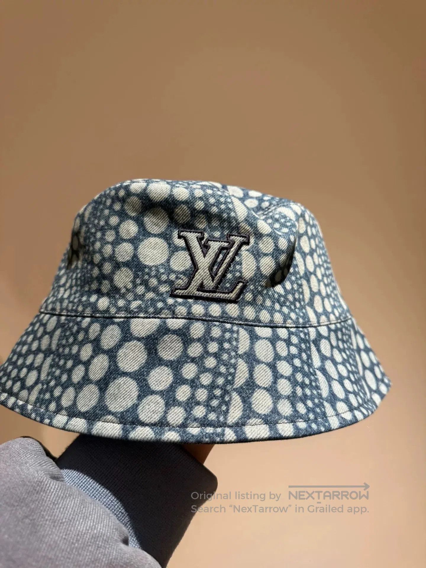 Louis Vuitton Louis Vuitton Kusama Polka Dot Blue Bucket Hat. Size ONE SIZE - 2 Thumbnail