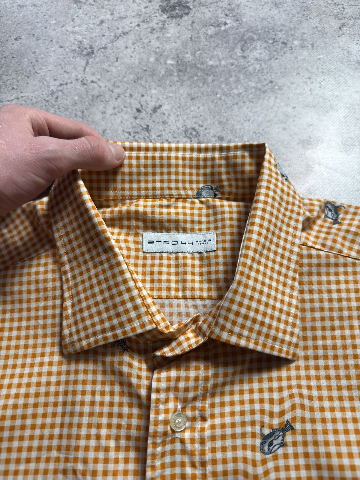 Etro Etro Fish Printed Button Ups Shirt Size US L / EU 52-54 / 3 - 7 Thumbnail