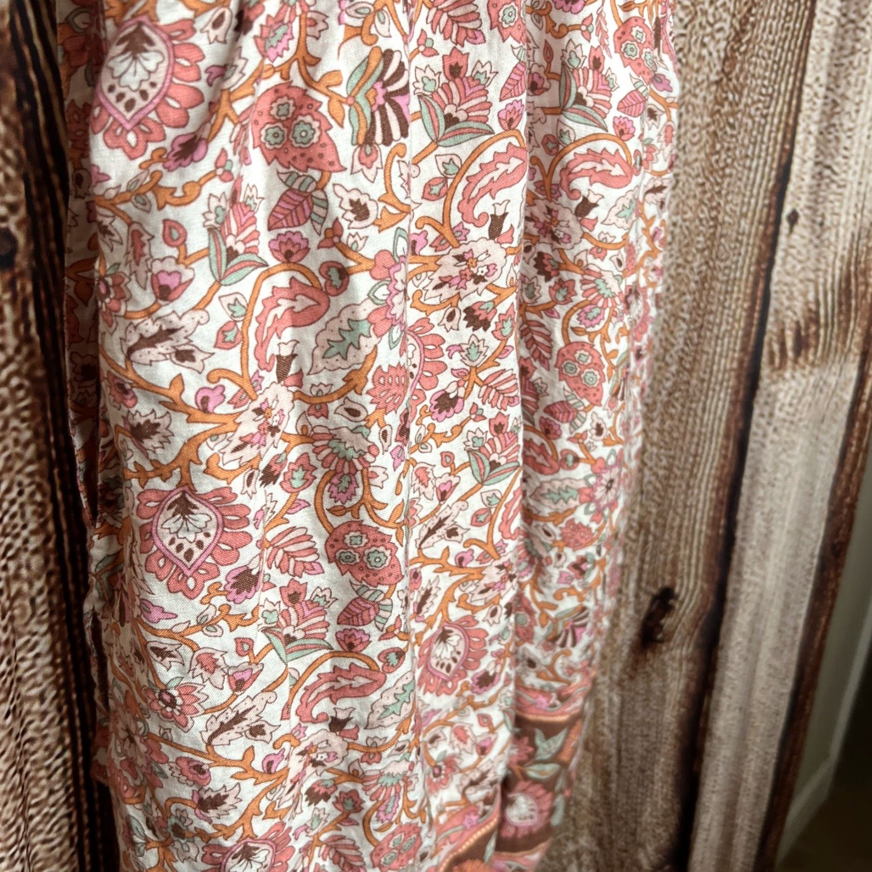 Loft LOFT Beach Floral Print Mini Dress Open Back Tie Cottagecore Pink S Size S / US 4 / IT 40 - 2 Thumbnail