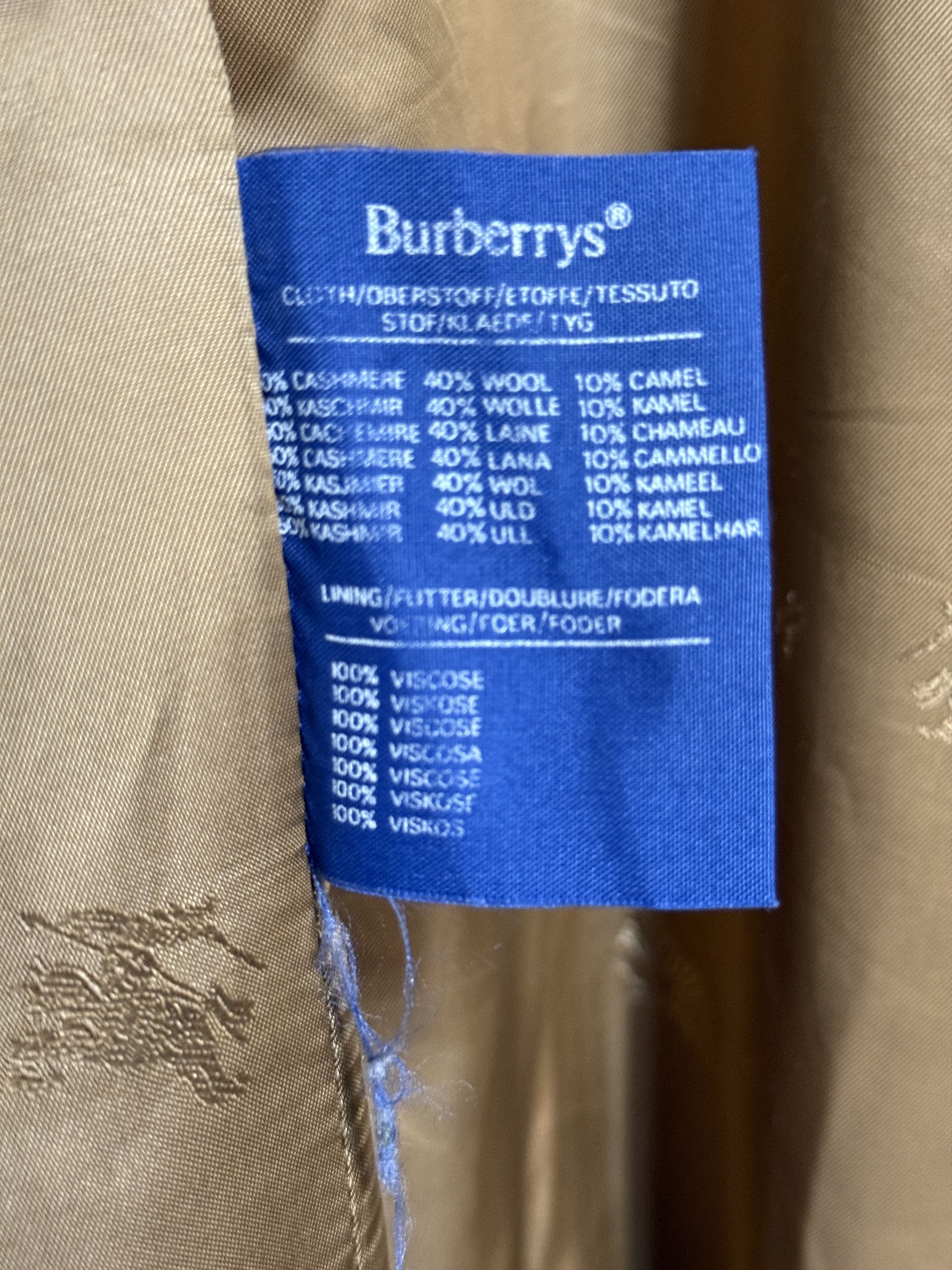 Burberry 🔆Burberry camel hair cashmere wool coat luxury size xl Size US XL / EU 56 / 4 - 13 Thumbnail