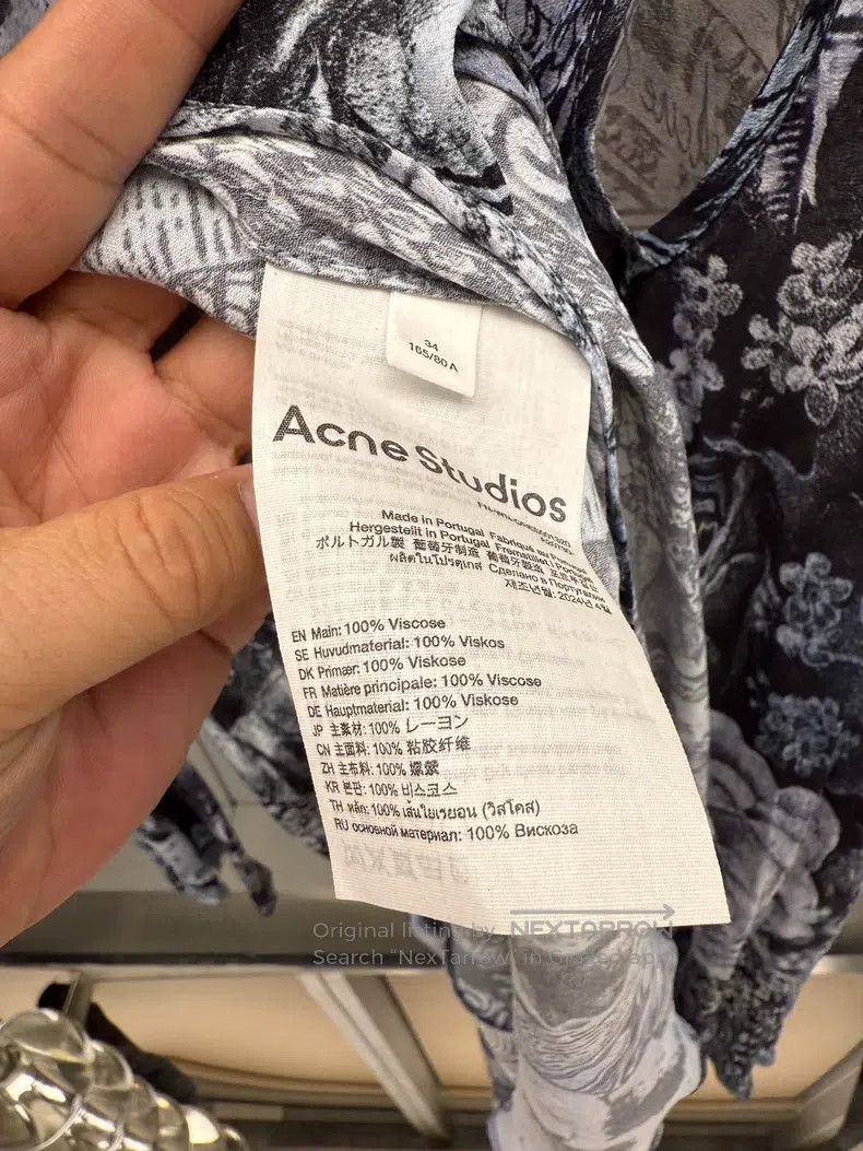 Acne Studios Acne Studios Printed Dress, Spring/Summer 25 Size XXS / US 00 / IT 34 - 5 Thumbnail
