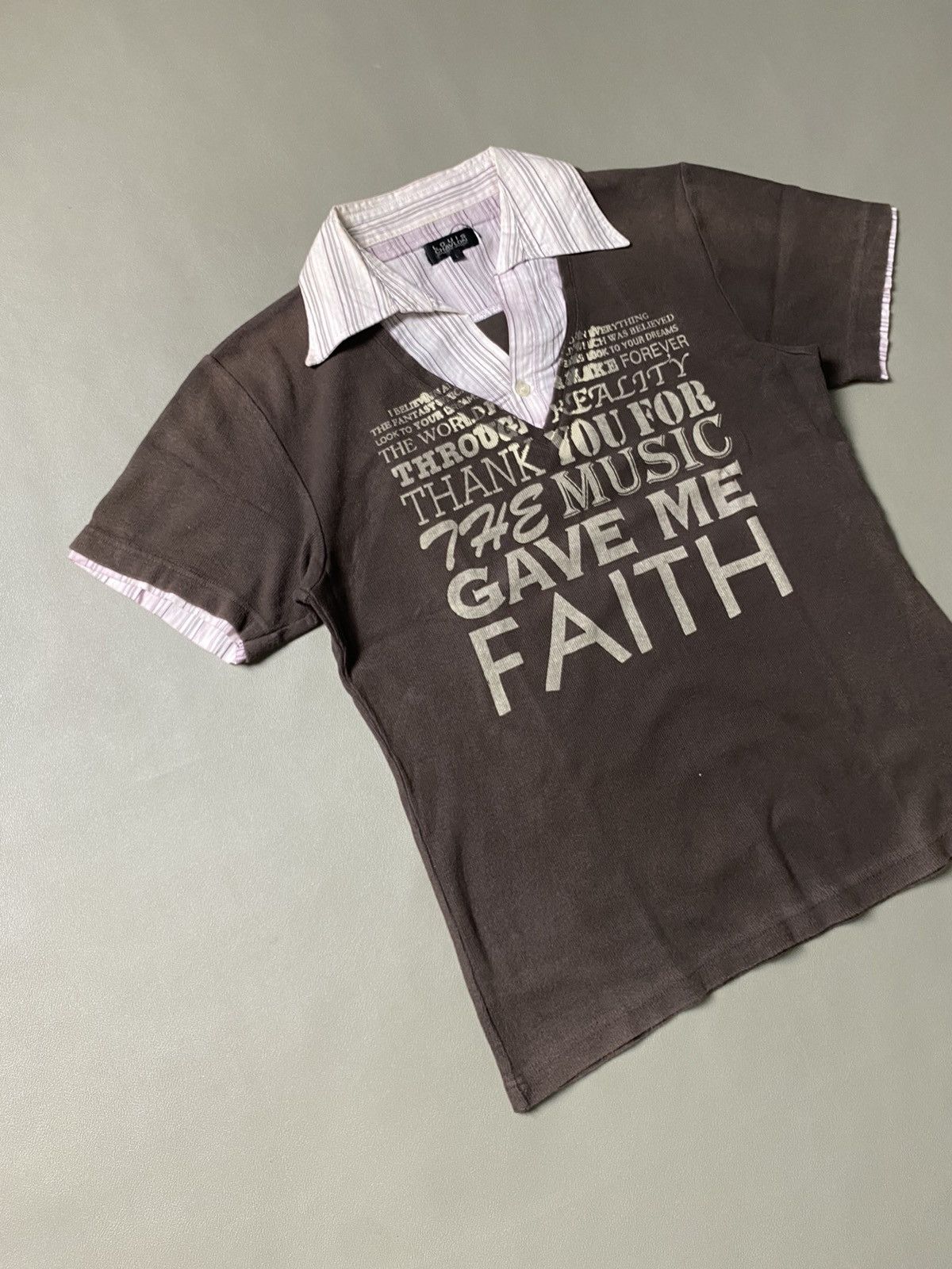 Beauty Beast × If Six Was Nine × Japanese Brand Louis Chavlon Poem Gothic Punk Collar Tshirt Size US M / EU 48-50 / 2 - 3 Thumbnail