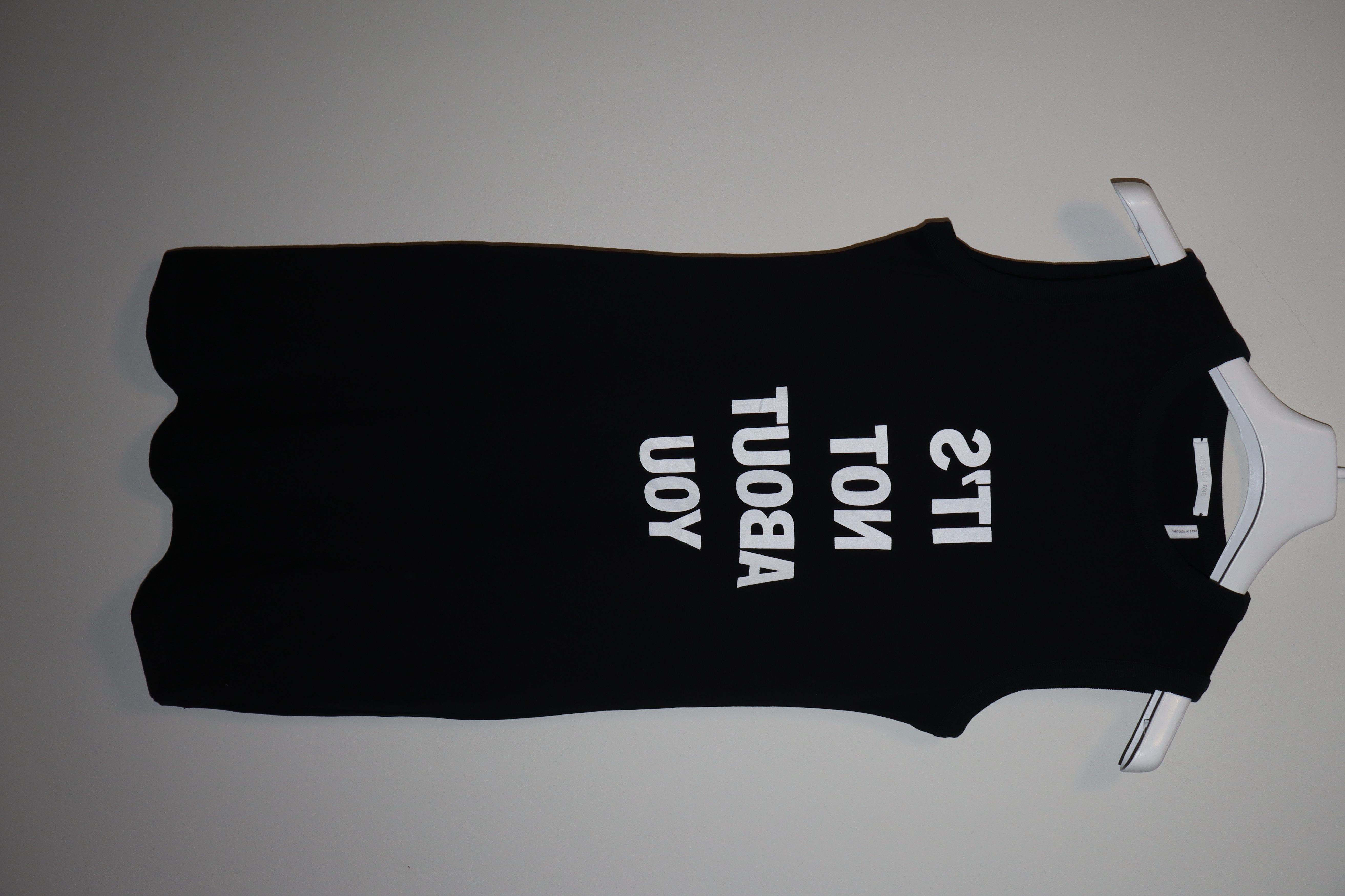 image of Helmut Lang Hank Willis Thomas "'t's Not About You" Dress in Black, Women's (Size Small)