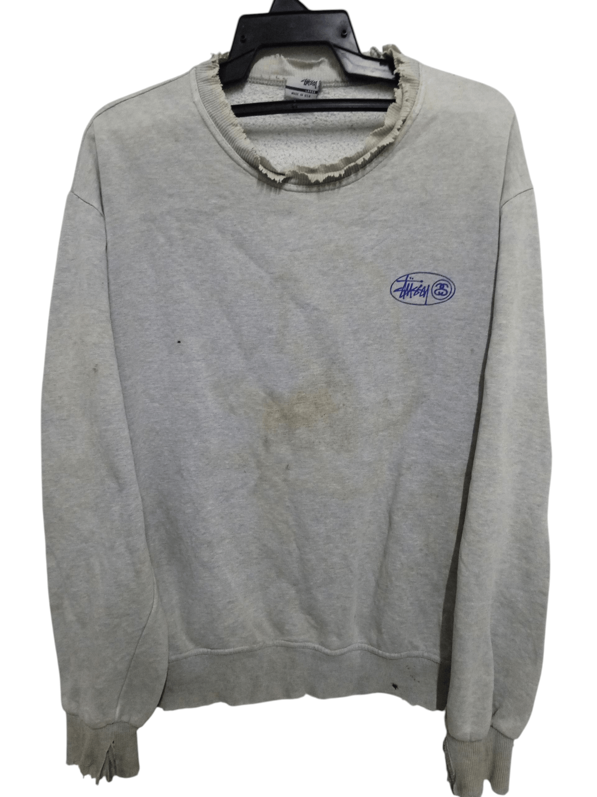 Stussy true vintage only stussy 90s sweatshirt damaged Size US XL / EU 56 / 4 - 2 Thumbnail