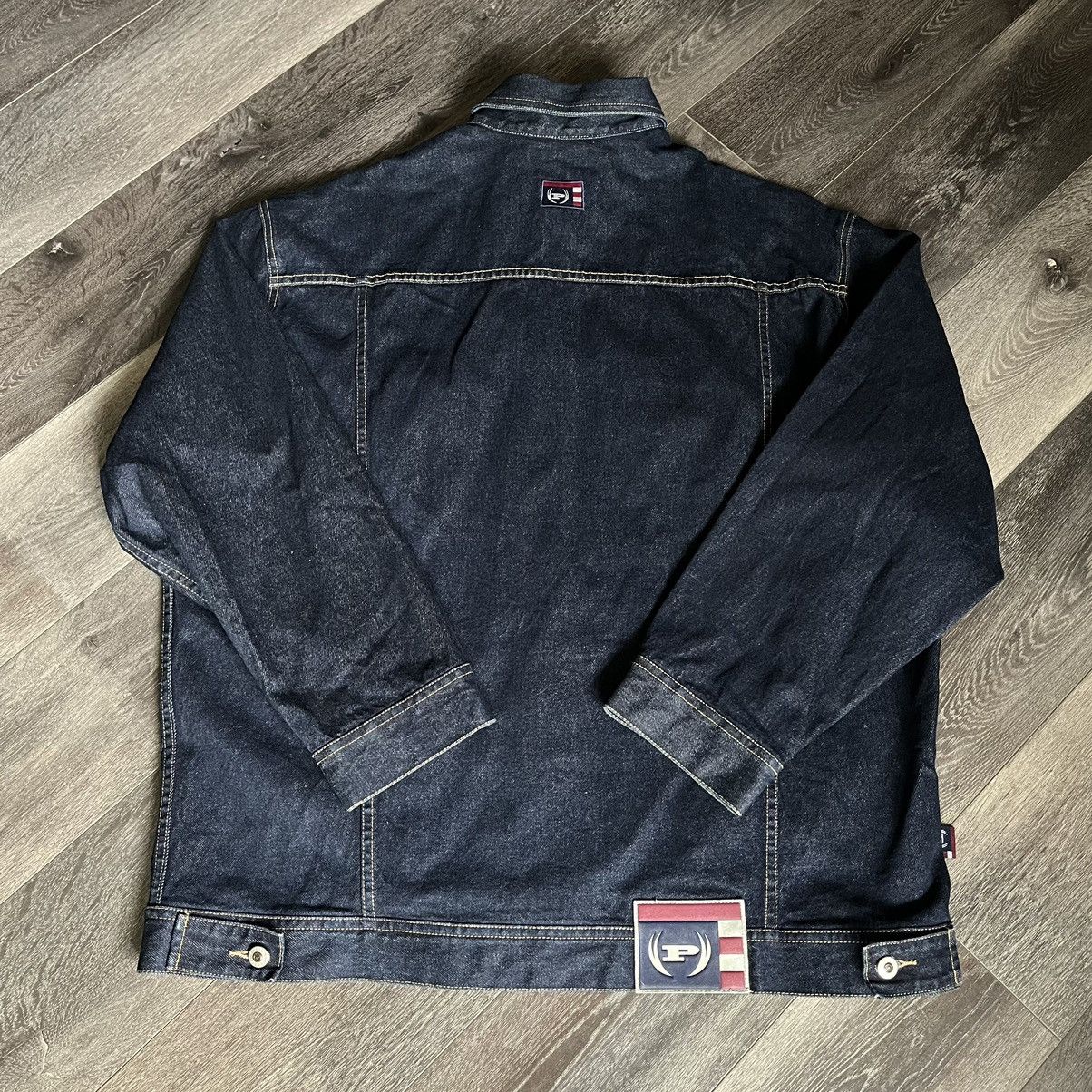 Phat Farm Vintage 1990s Phat Farm Denim Trucker Rap Jean Jacket Baggy Size US XXL / EU 58 / 5 - 2 Thumbnail