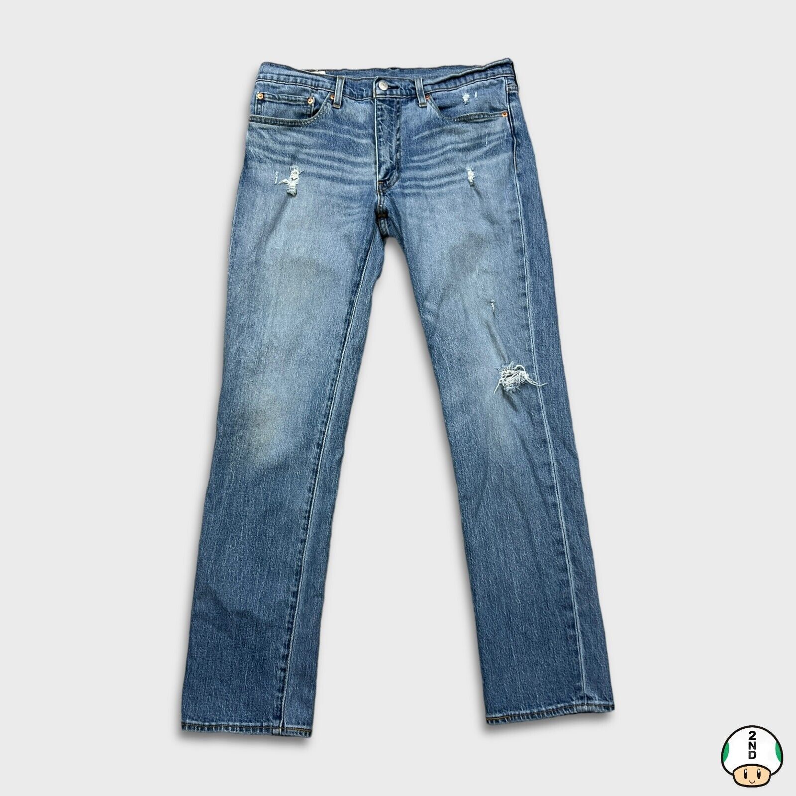 Levi's × Vintage Levi's 511 Jeans Mens 34x32 Slim Fit Distressed Denim Pants Size US 34 / EU 50 - 1 Thumbnail
