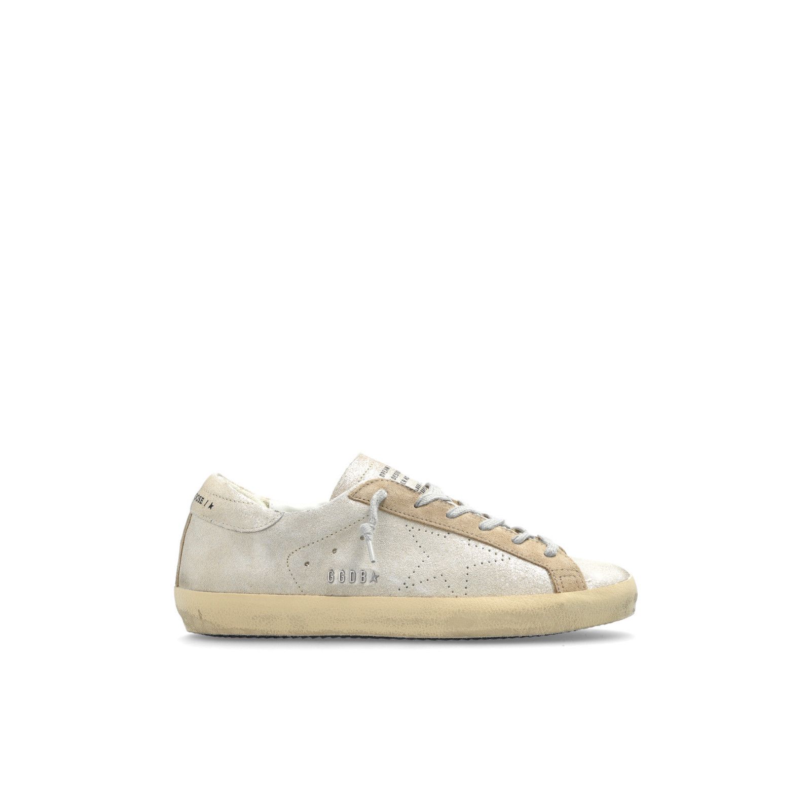 GOLDEN GOOSE Super-Star Women's White/Beige Suede Sneakers N
