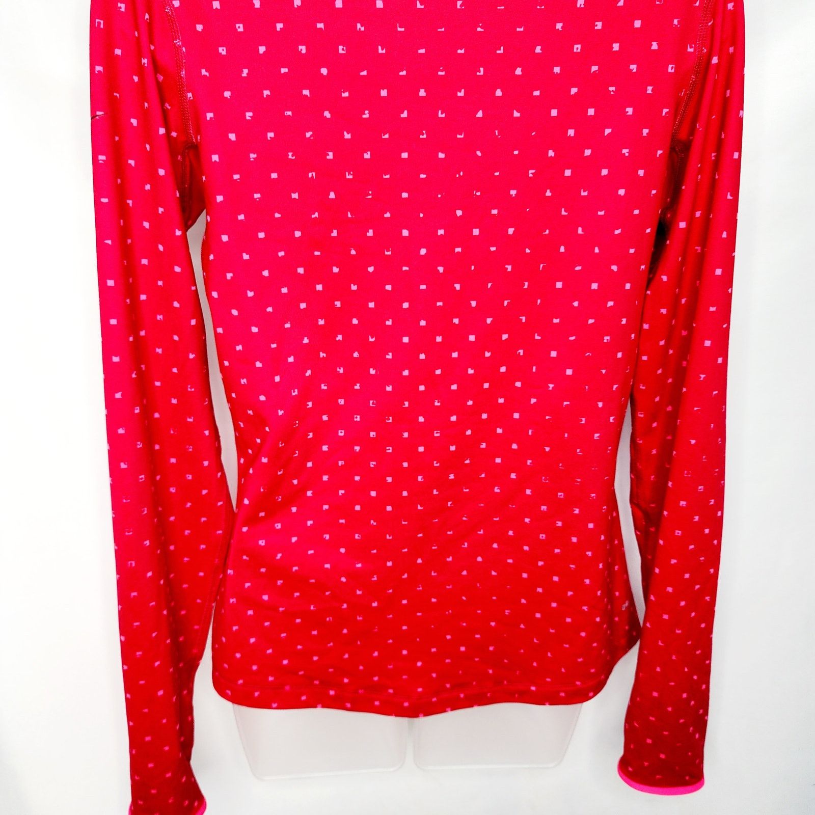 Nike Nike Pro Dri Fit Fuchsia Geometric Pullover Running Top Size M / US 6-8 / IT 42-44 - 11 Thumbnail