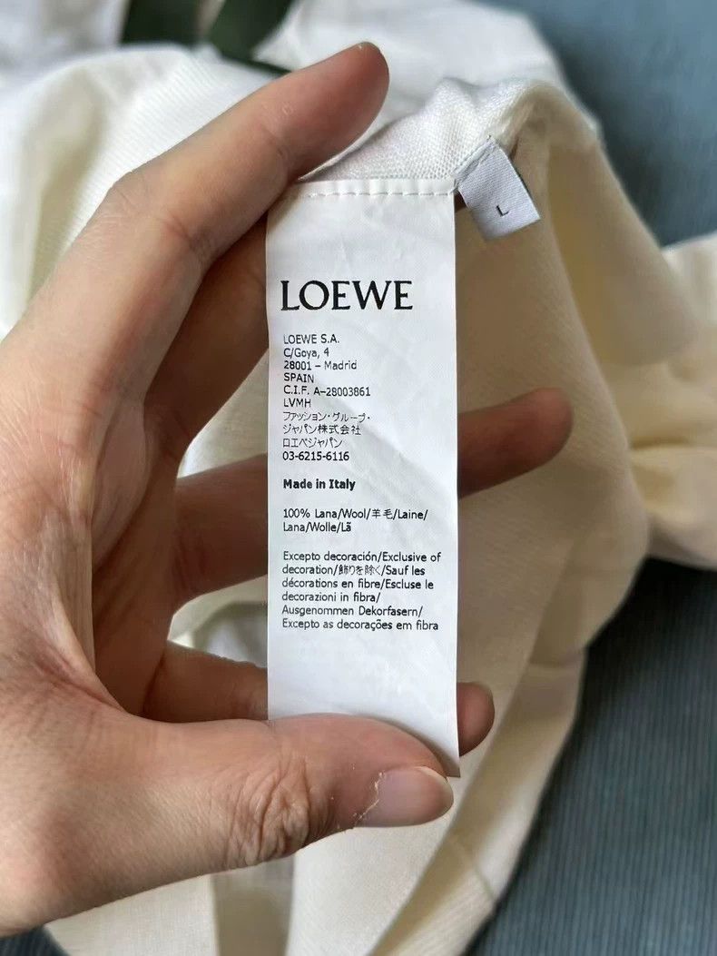 Loewe LOEWE White and green thin cardigan Size L / US 10 / IT 46 - 4 Thumbnail