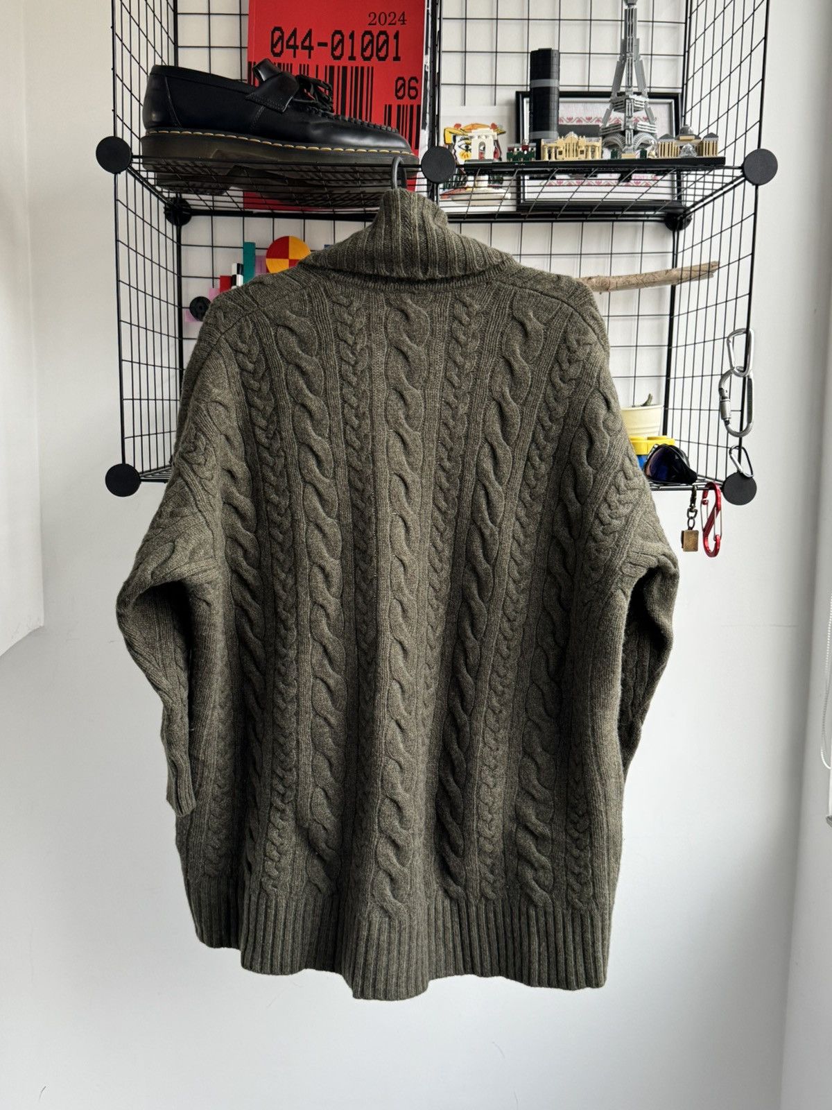 Polo Ralph Lauren Polo RL Cable Knit Cardigan Kimono Sweater Size US S / EU 44-46 / 1 - 5 Thumbnail