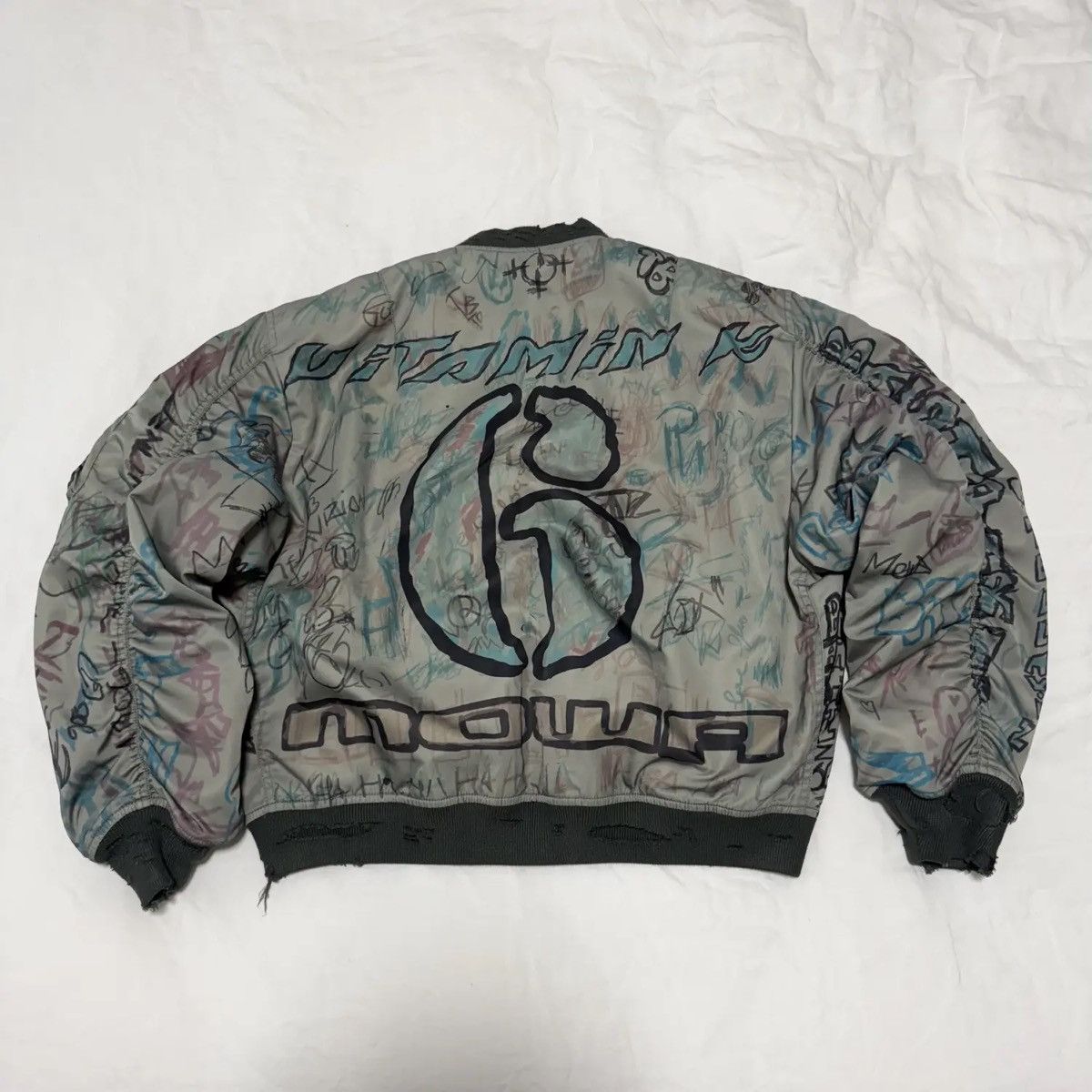 Mowalola Mowalola Graffiti Bomber Jacket Size US M / EU 48-50 / 2 - 2 Thumbnail