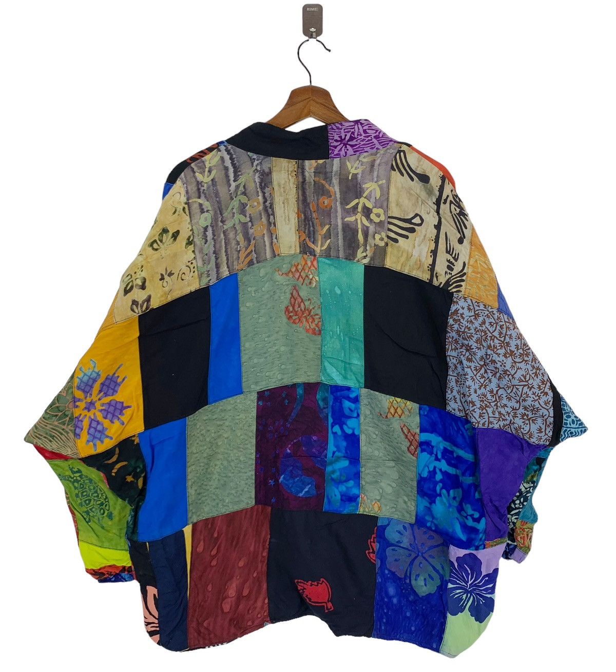 Handmade × Vintage VINTAGE 100% RAYON PATCHWORK JACKET Size US M / EU 48-50 / 2 - 6 Thumbnail